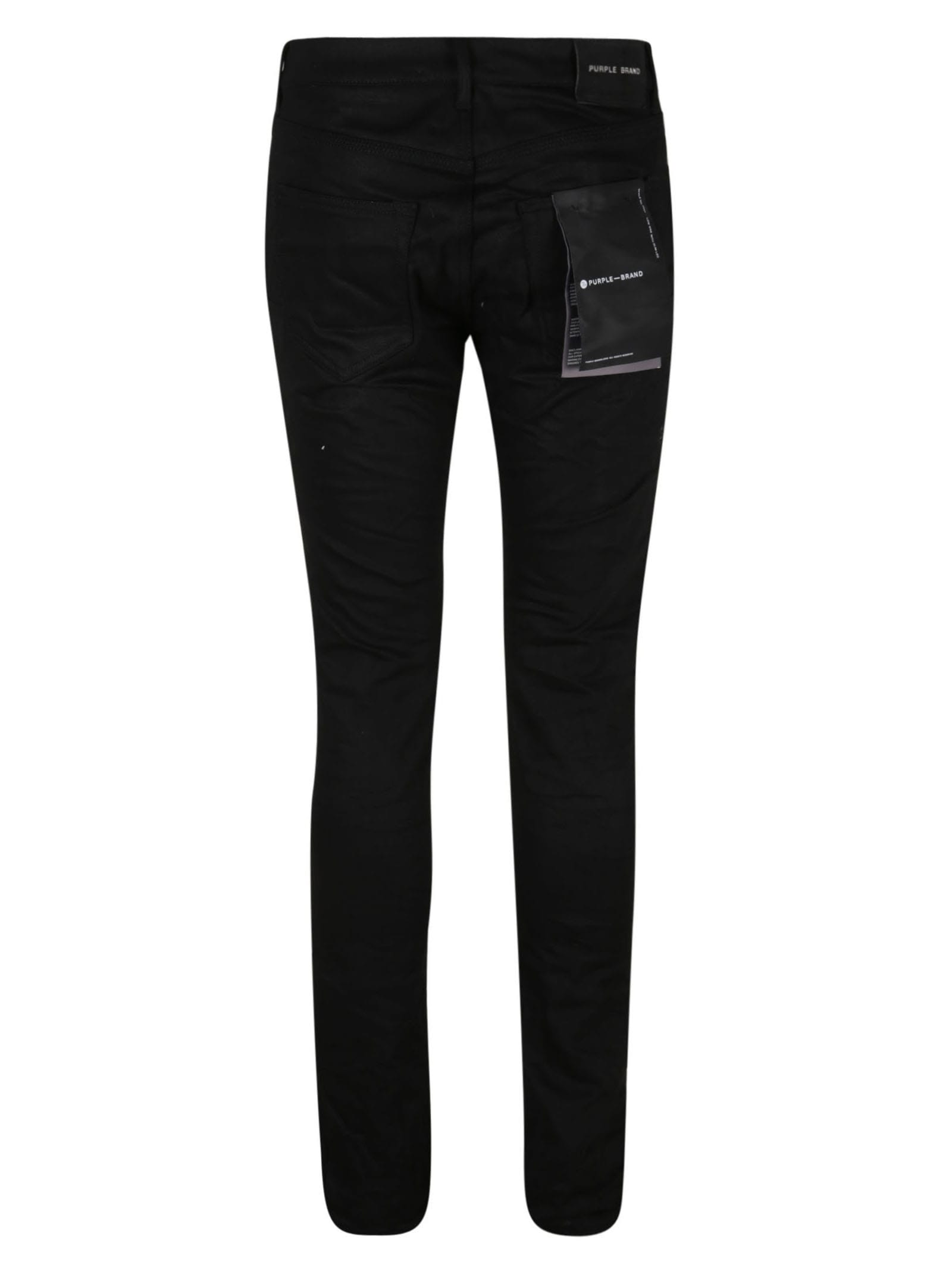 Shop Purple Brand Classic Fitted Jeans In Raw Black