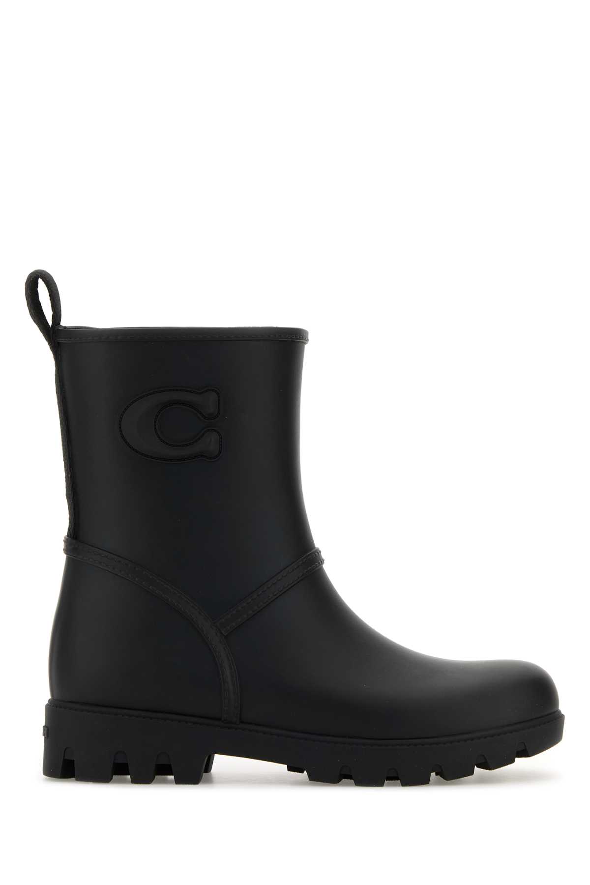 Black Rubber Ryder Boots