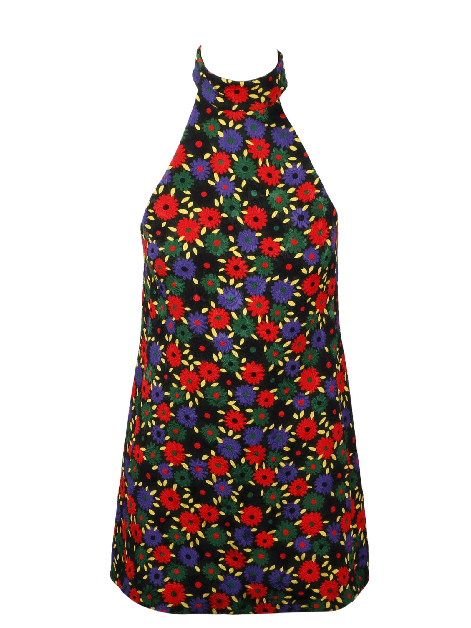 Saint Laurent Retro` Flower Dress