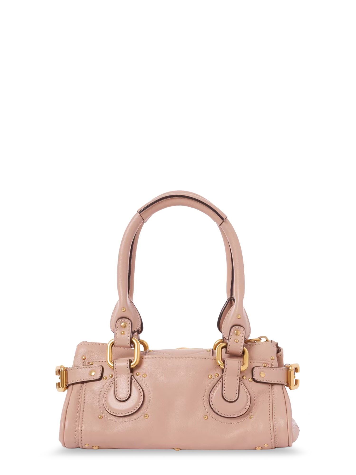 Chloé Chloe Paddington Small Grained Leather Shoulder Bag In Pink