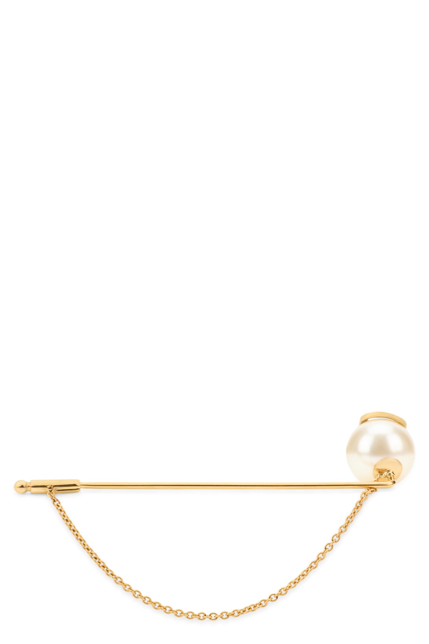 Valentino Chain-link Brooch In Gold
