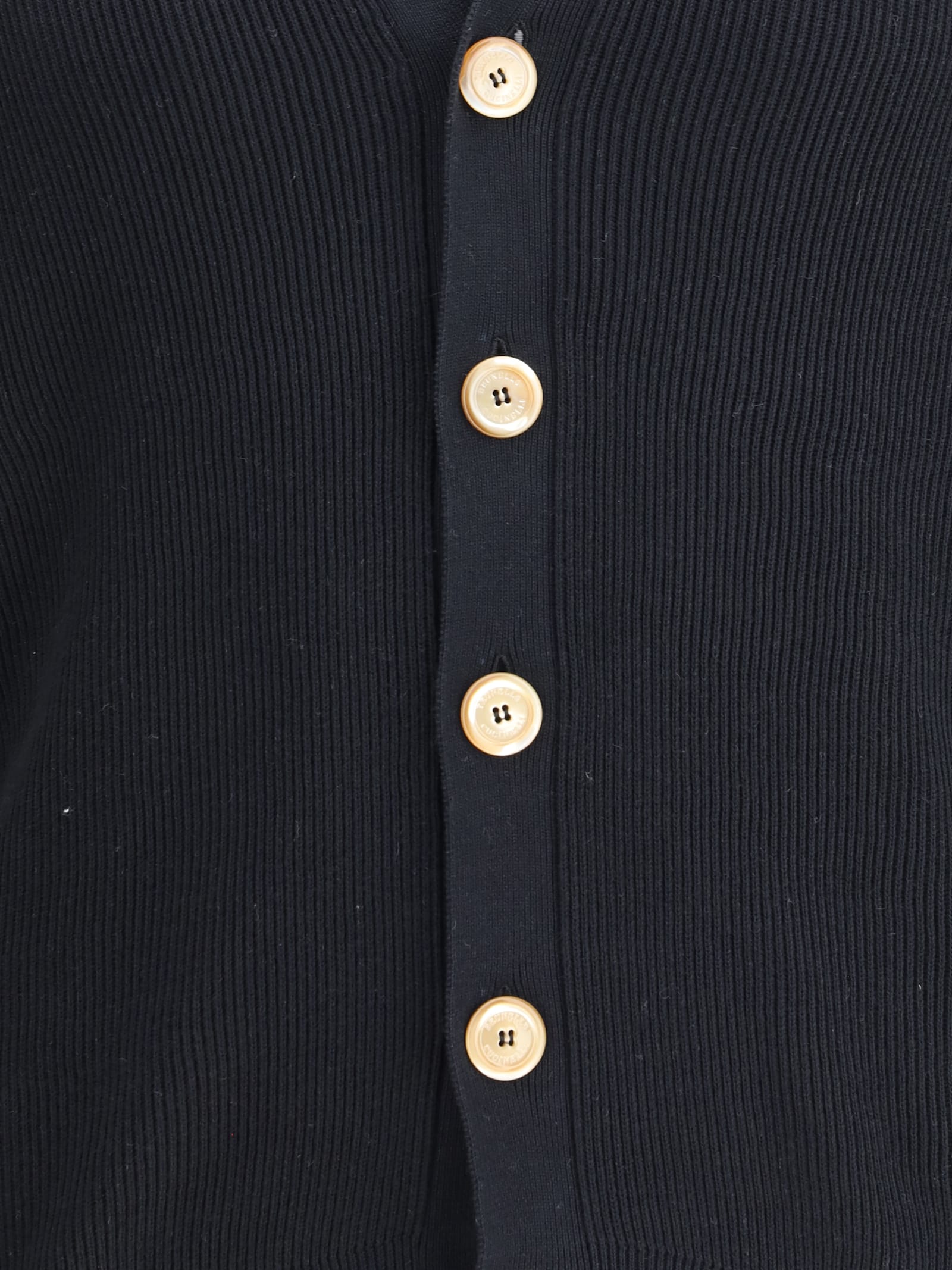 Brunello Cucinelli Sophisticated Ribbed Cardigan With V-neck