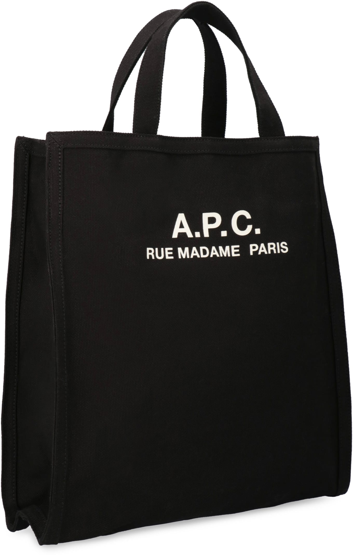 Shop Apc Recuperation Canvas Tote Bag In Black