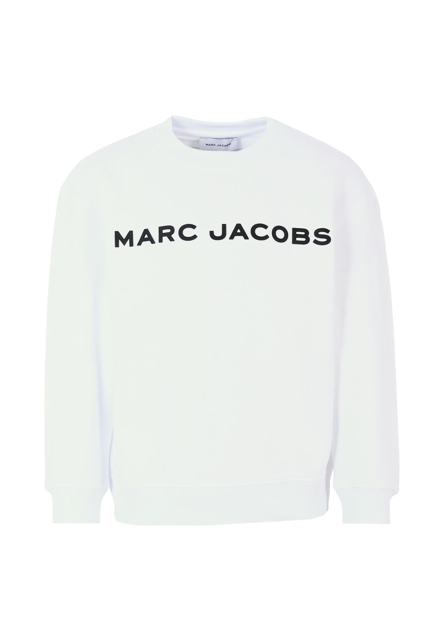 Marc Jacobs White Sweatshirt For Kids With Logo In White