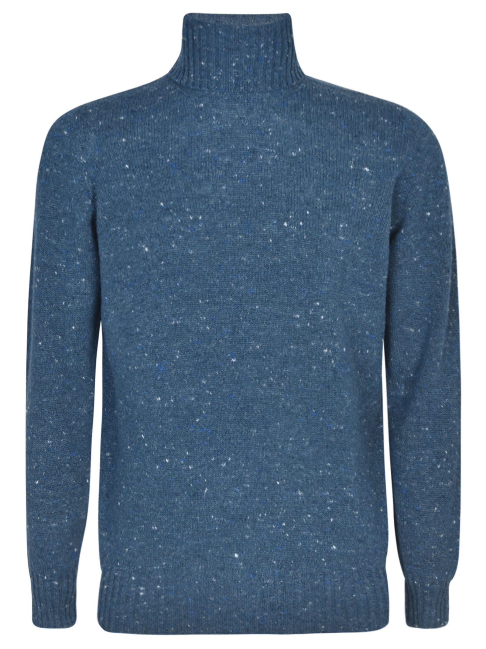 Shop Drumohr Turtleneck Sweater In Avion Blue