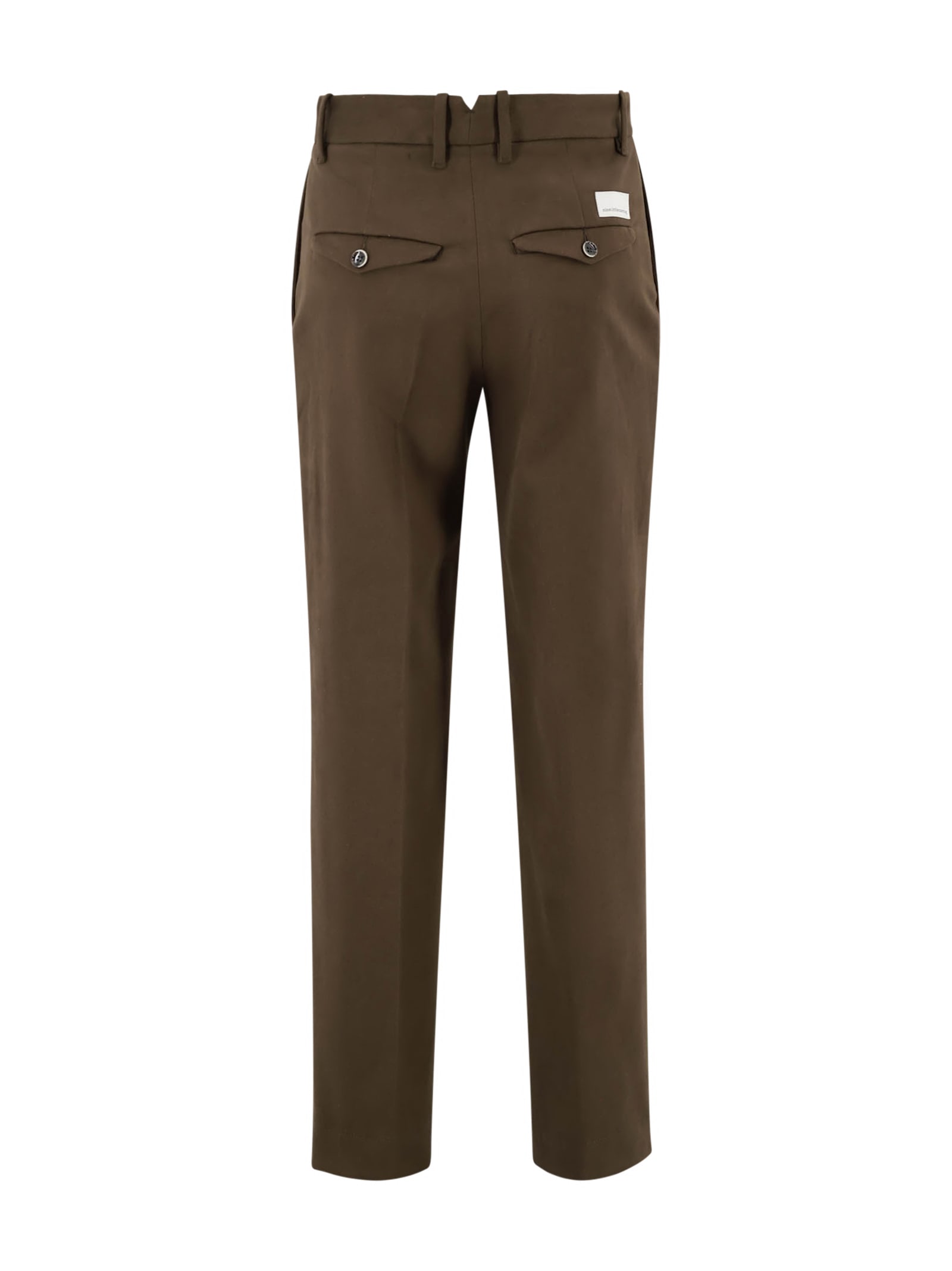 Nine In The Morning Mid-rise Trousers In Brown