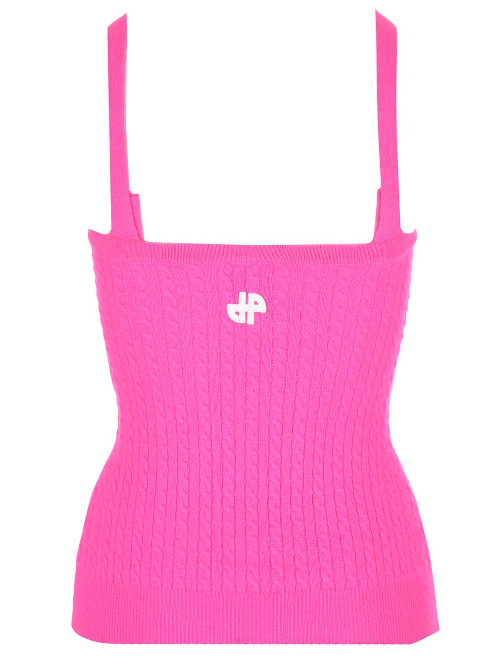 Shop Patou Fuchsia Top With Cross In Rose