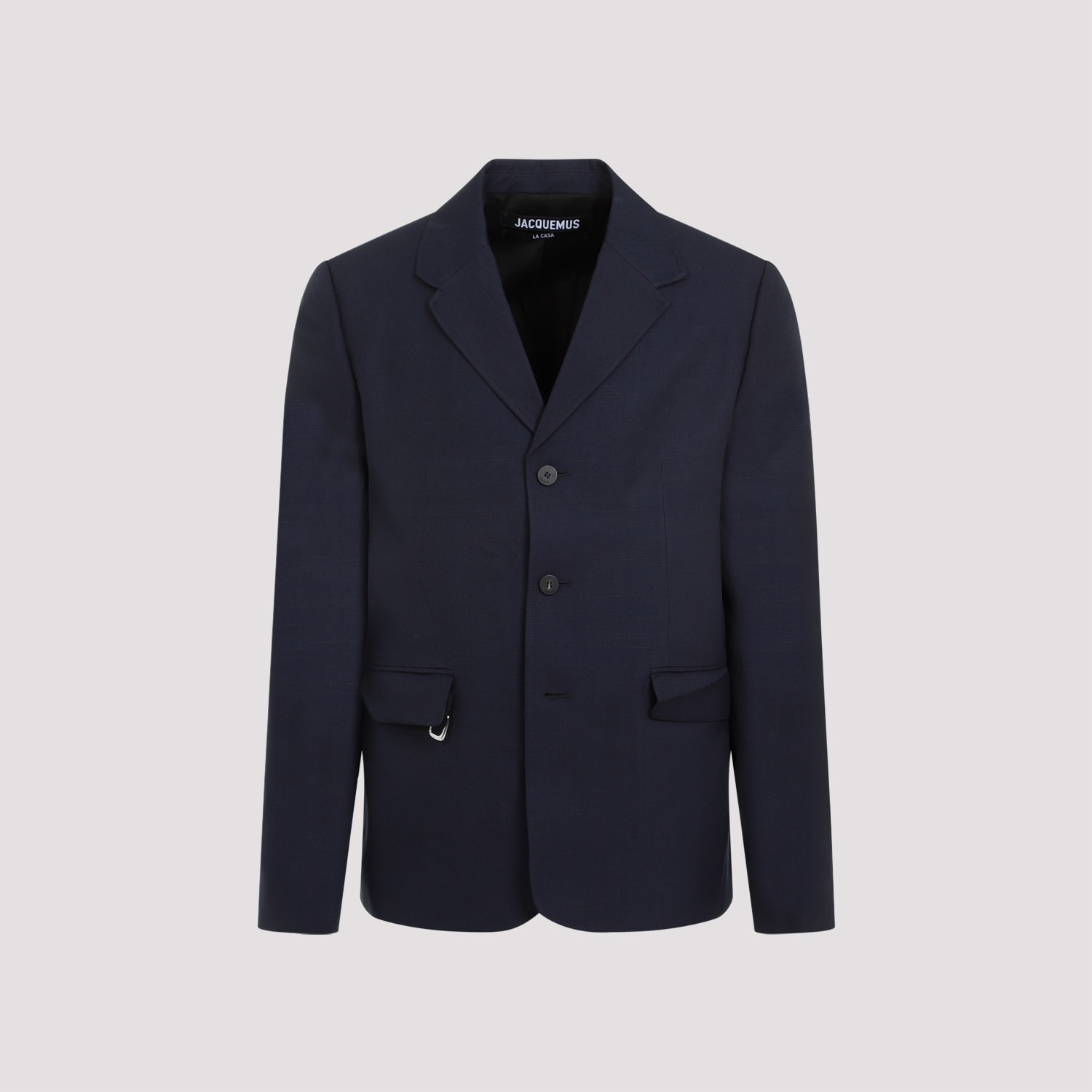 Shop Jacquemus La Veste Cabri Jacket In Dark Navy