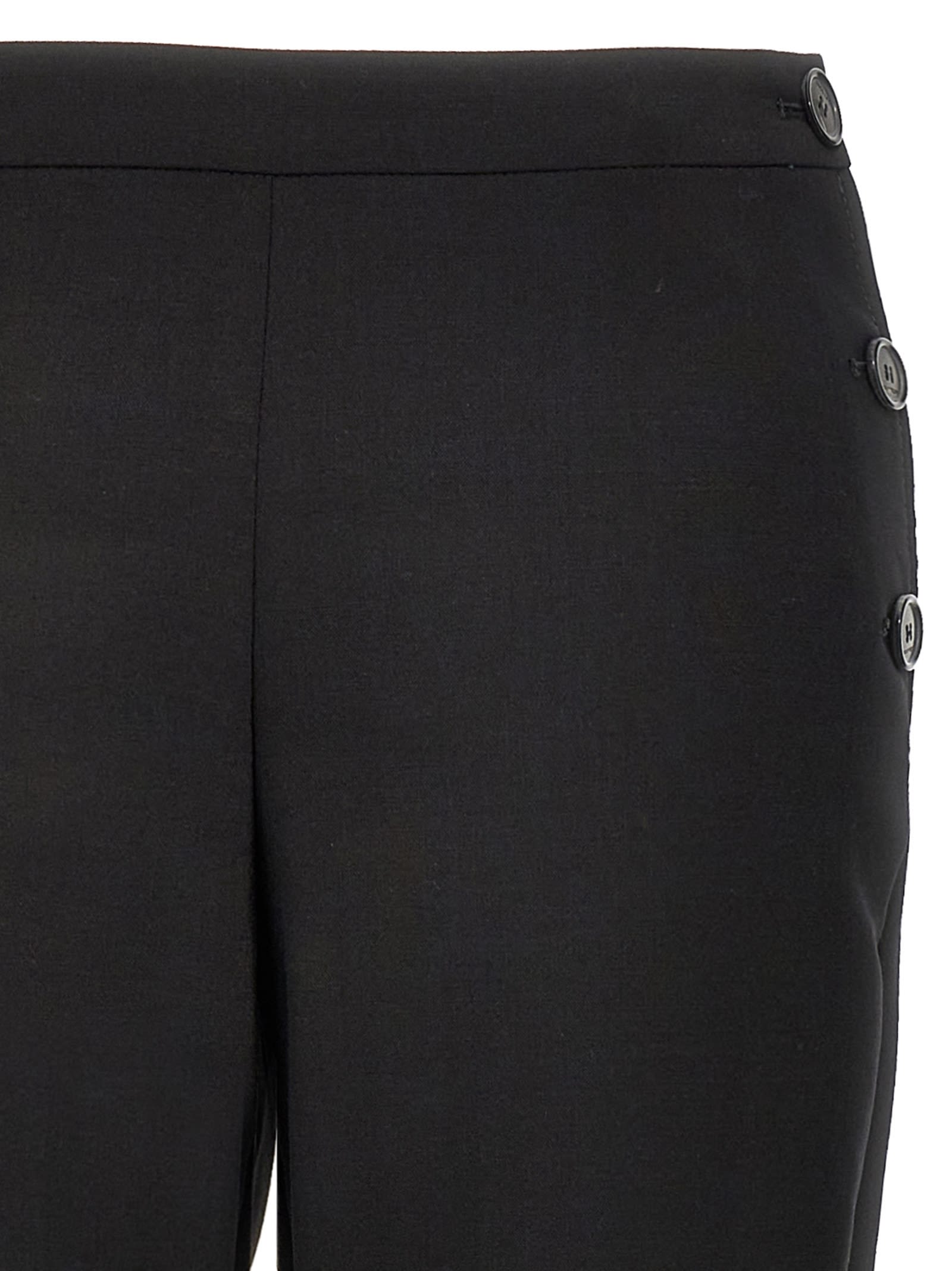Courrèges Oblique Tailored Pants In Black