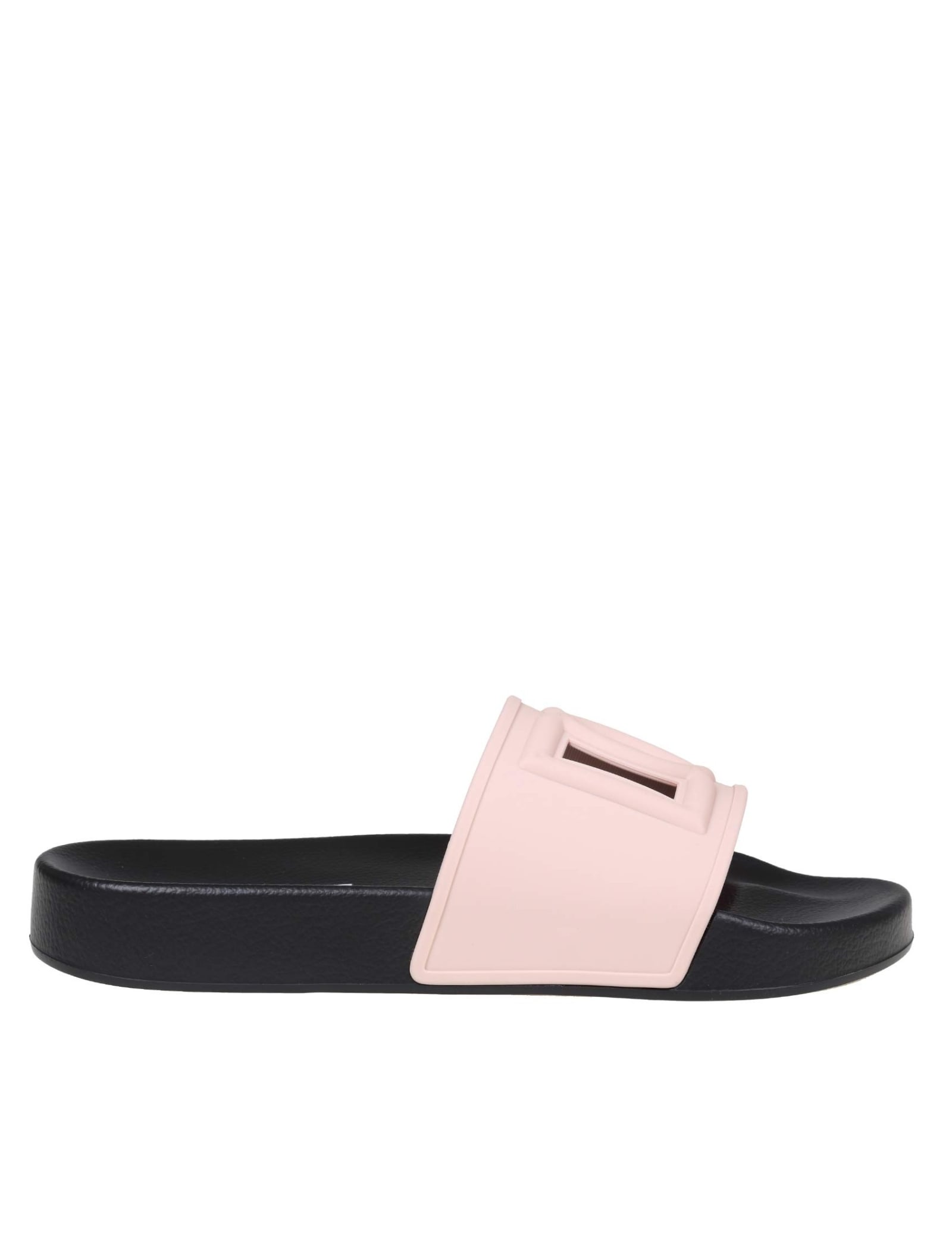 Dolce & Gabbana St Barth Sandal In Rubber Color Pink