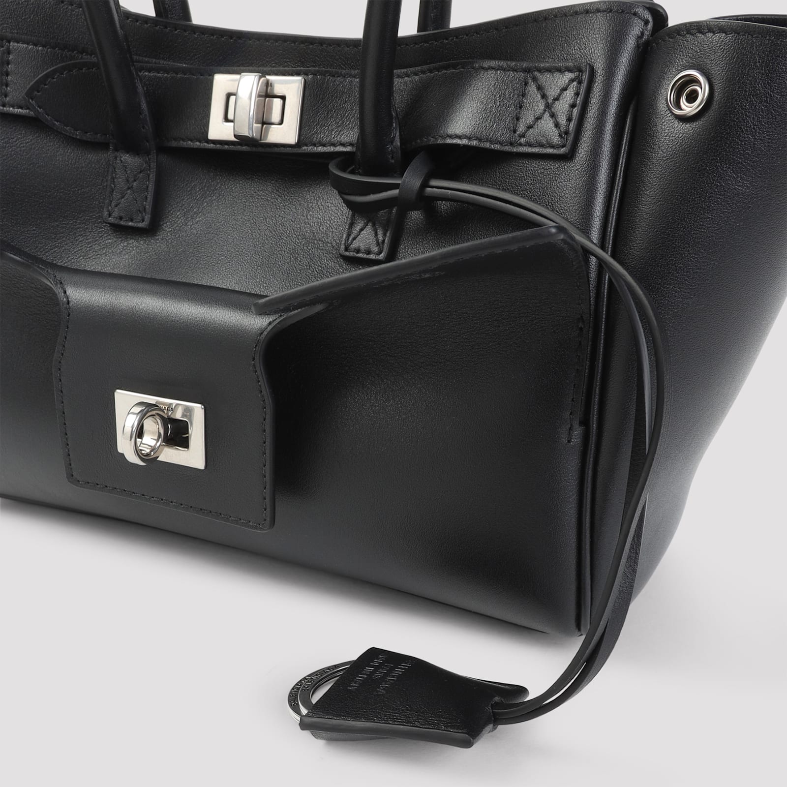Balenciaga Black Bel Air Carry Tote In Black