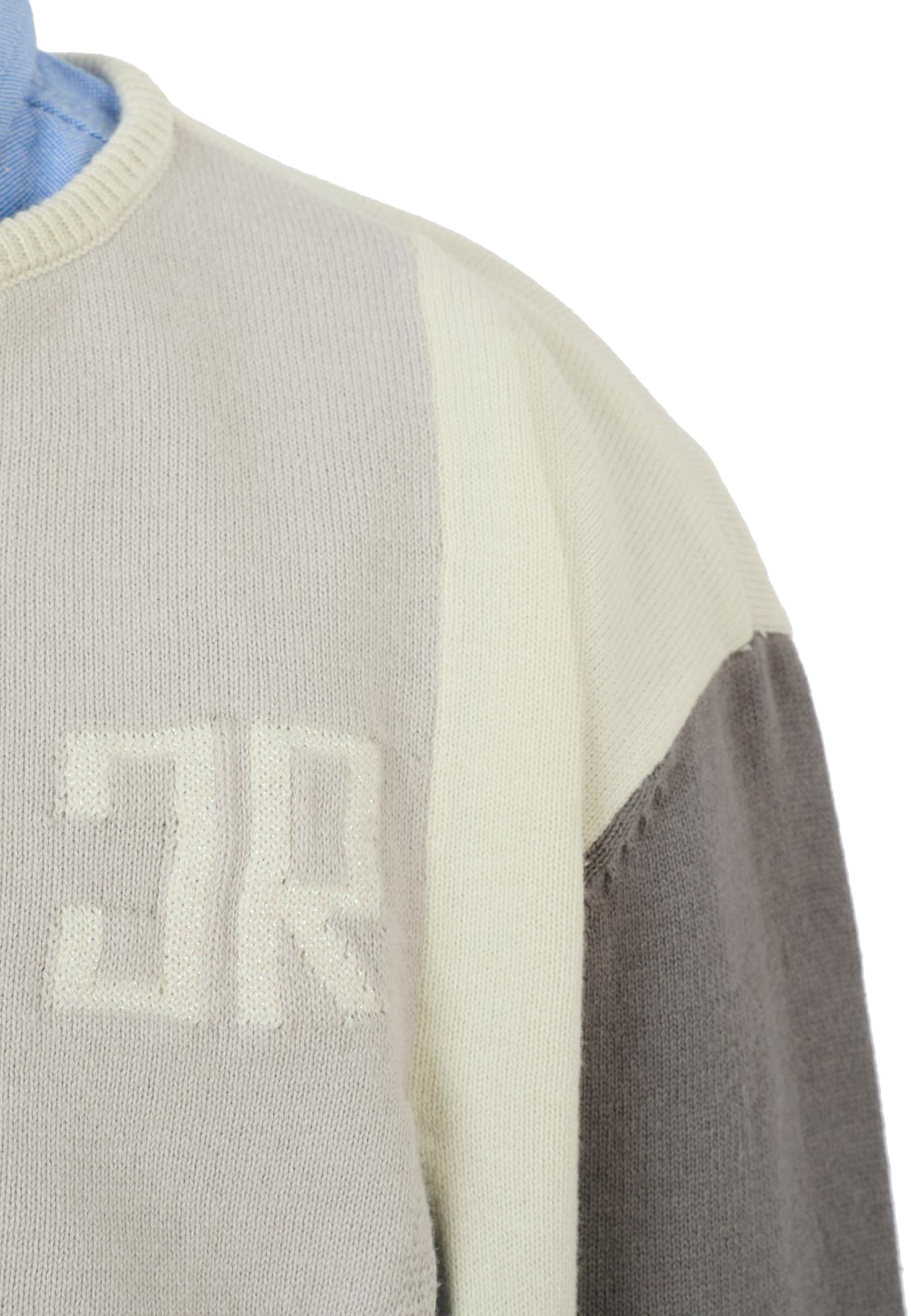 Richmond Multicolor Sweater For Girl With Logo In Multi