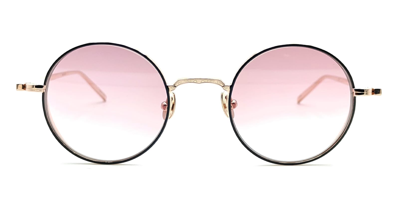 Shop Matsuda M3087 - Rose Gold / Matte Black Sunglasses