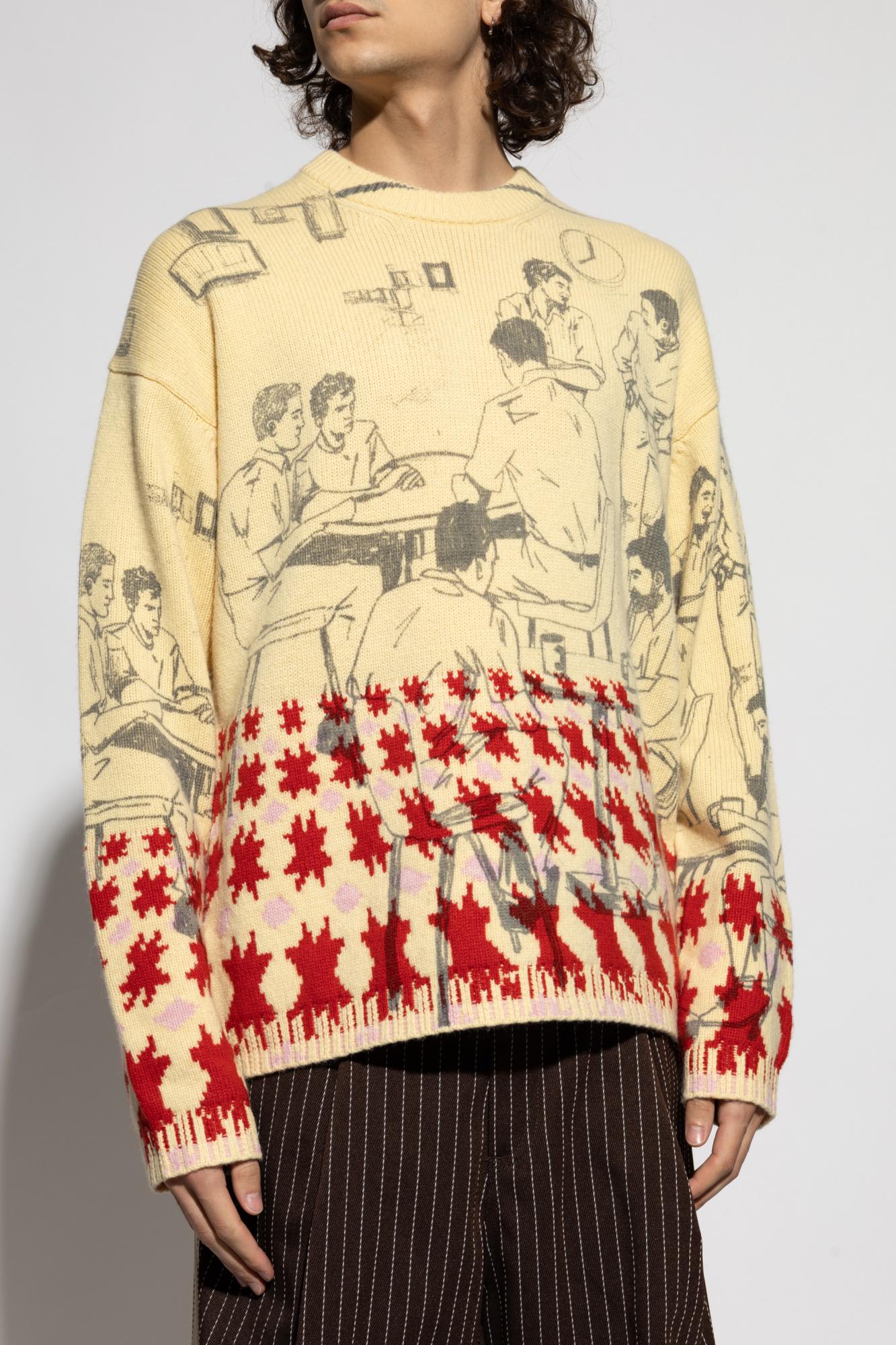 Jw Anderson Sweater Men Color Butter In Yellow