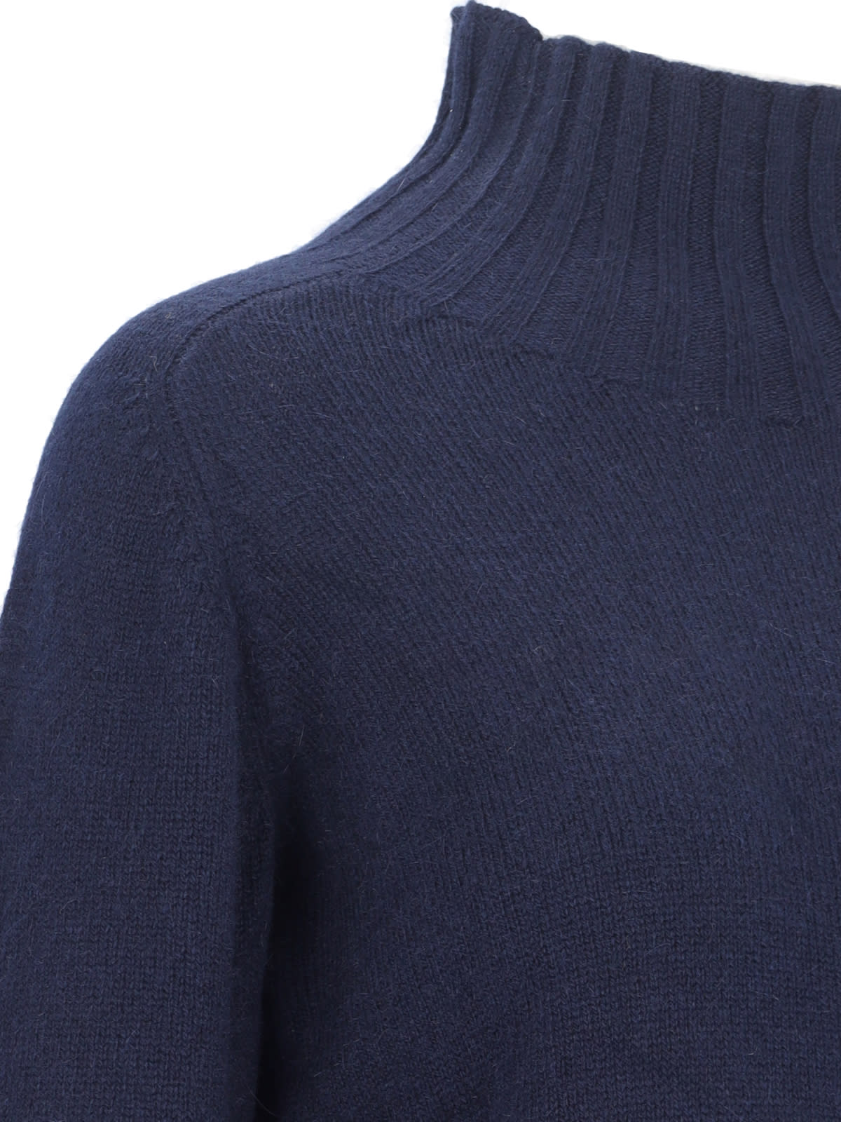 Shop Zanone High Neck Sweater In Blue