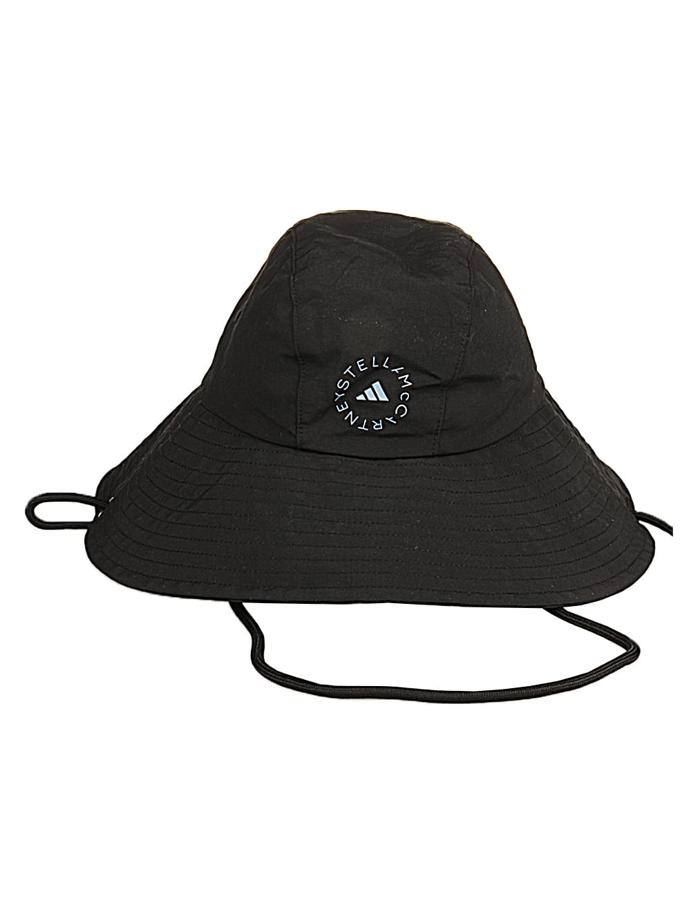 Adidas By Stella Mccartney Bucket Hat In Black/stoblu