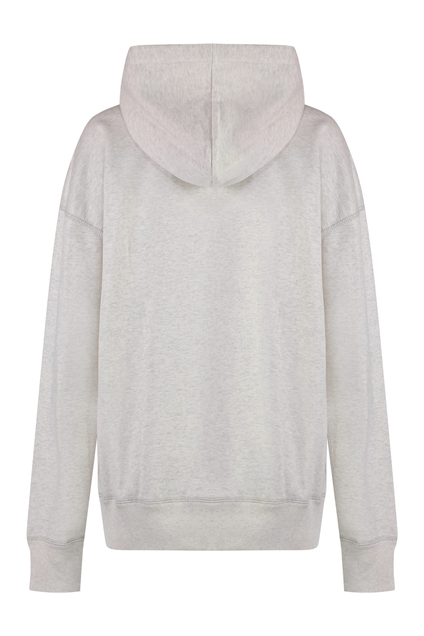 Shop Marant Etoile Mansel Cotton Hoodie In Ecru