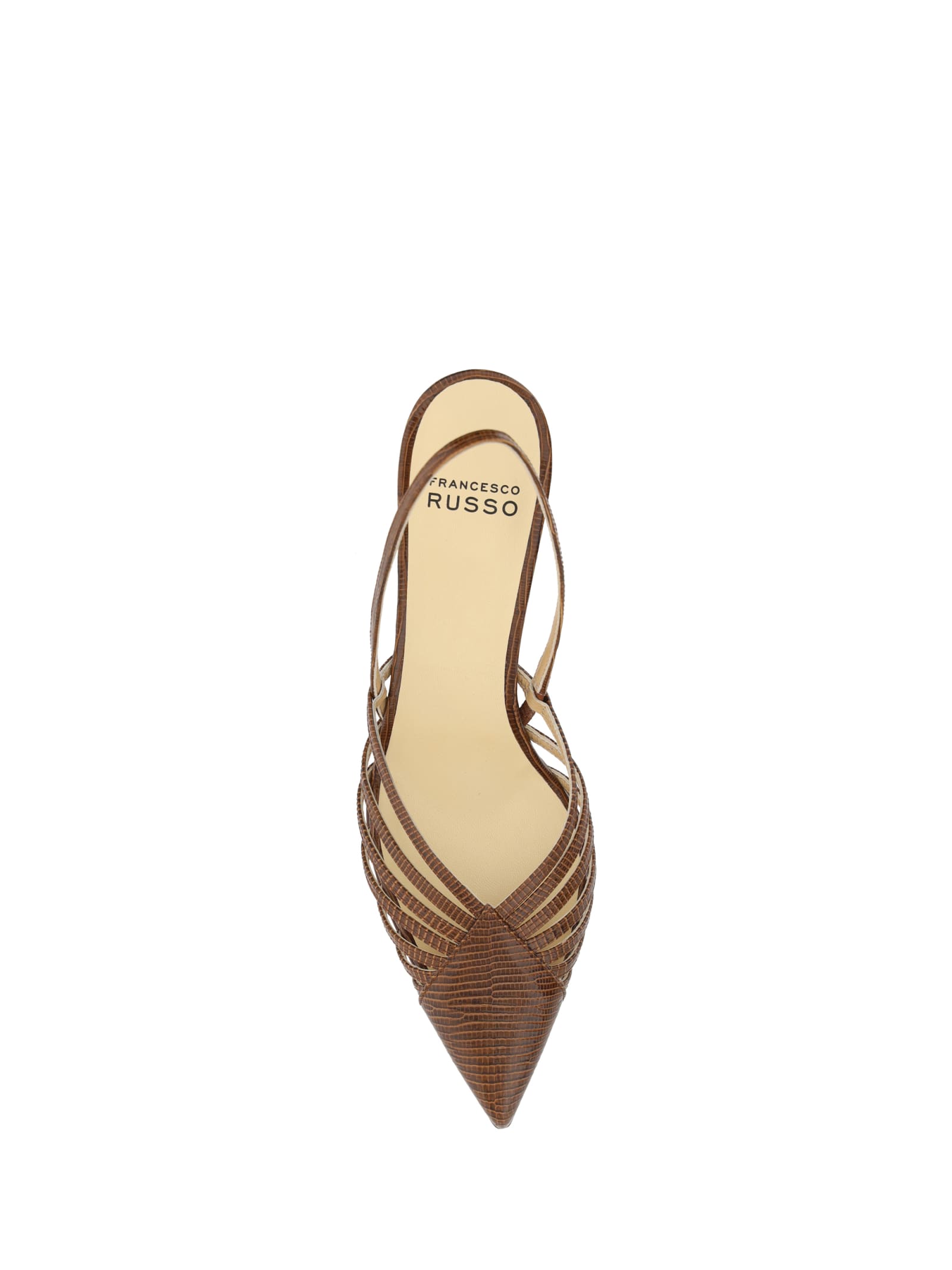 Shop Francesco Russo Pumps In Tan