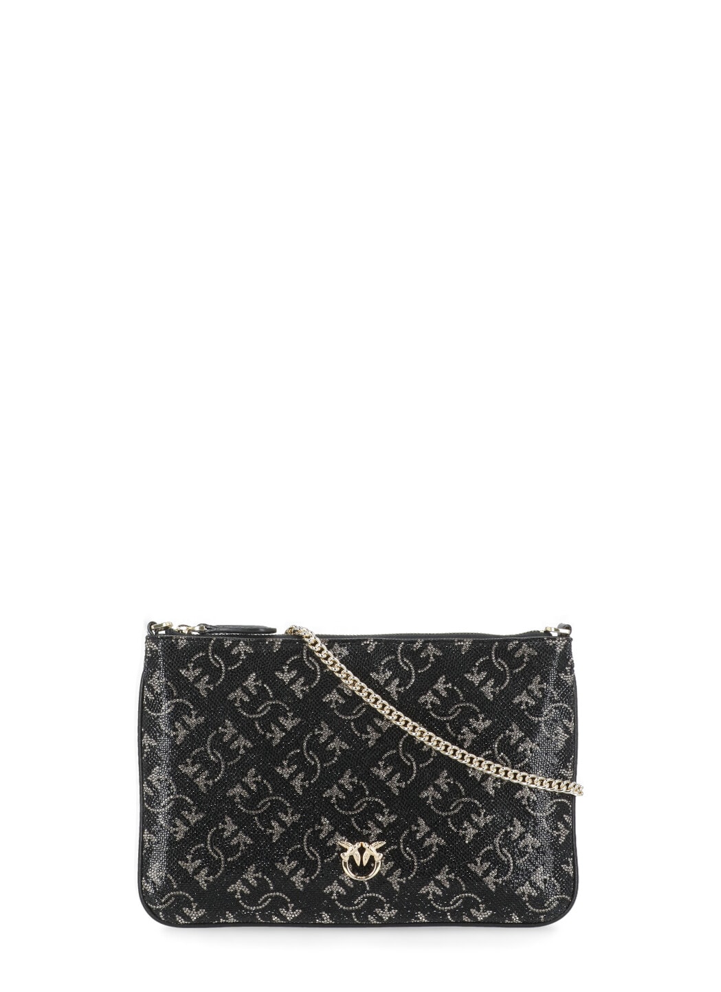 Shop Pinko Flat Classic Pochette In Black