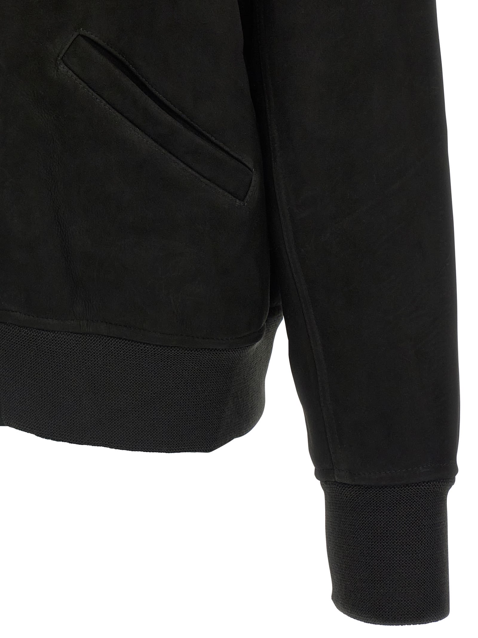 Giorgio Brato Mutton Velour Oversized Hooded Sweatshirt Clothing In Black