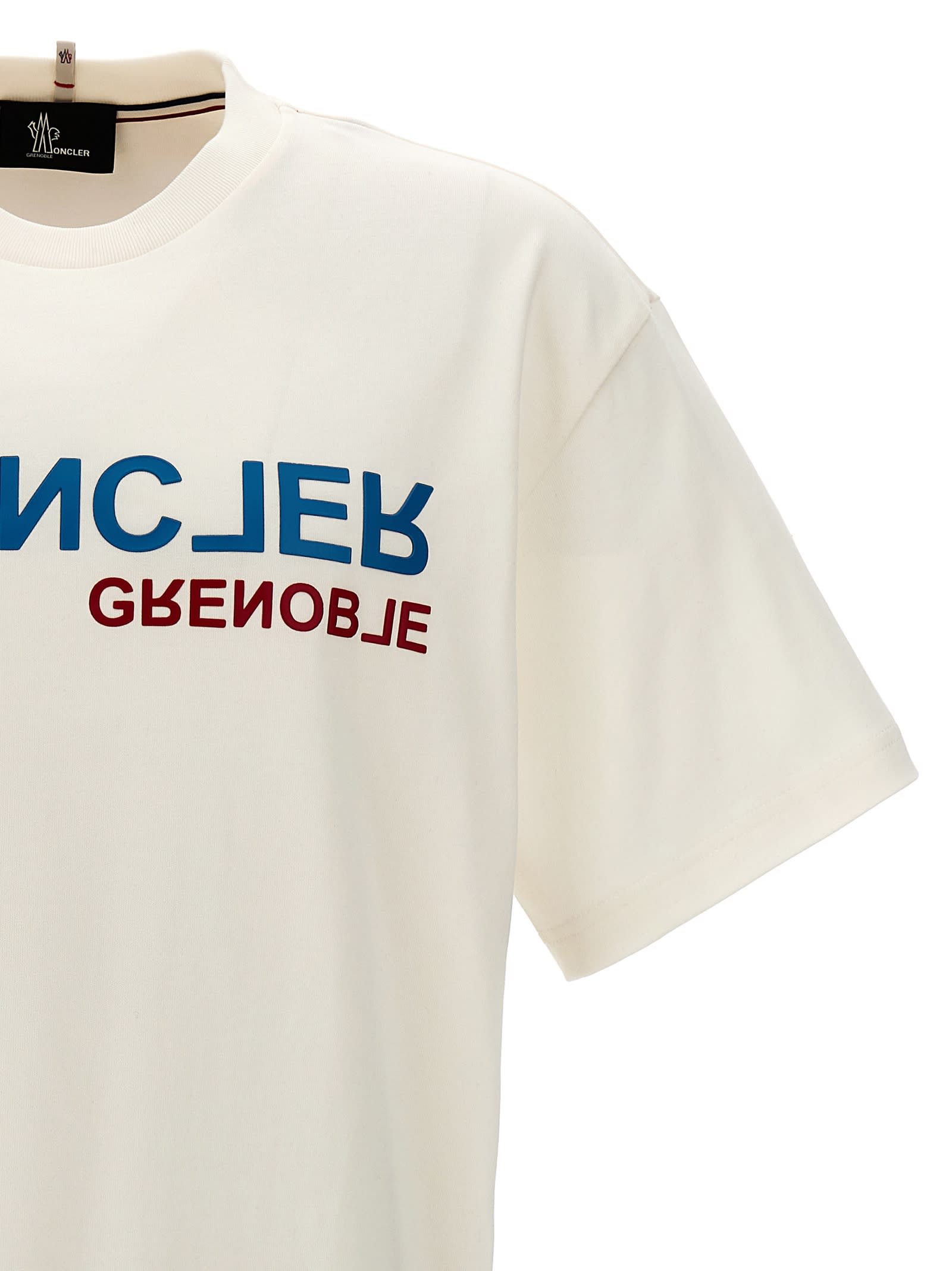 Shop Moncler Embossed Logo T-shirt
