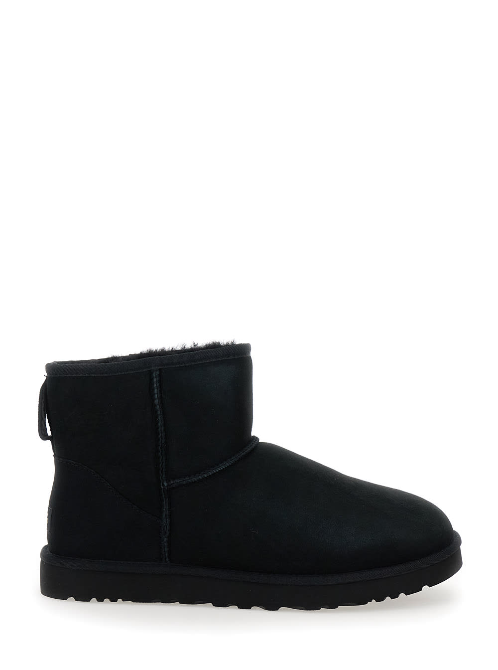 classic Mini Ankle Boots With Panelled Design And Rubber Sole In Suede Man