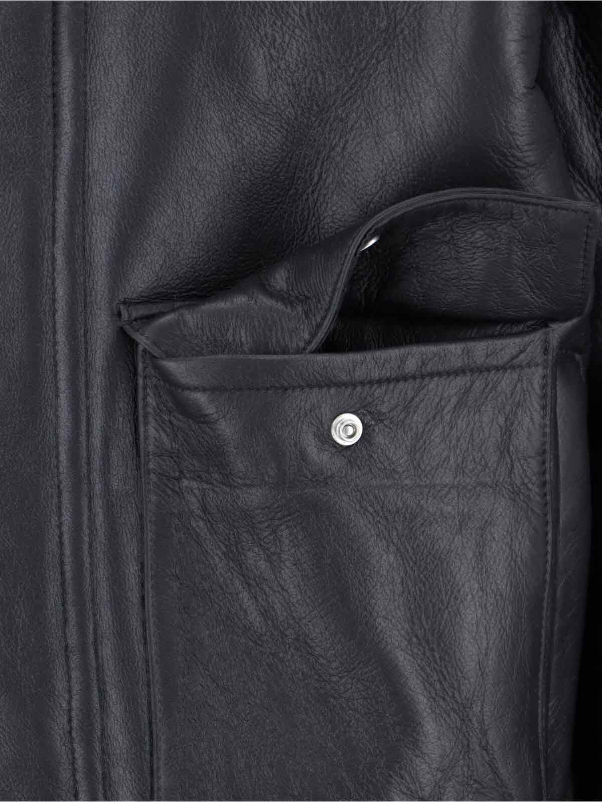 Calvin Klein Relaxed Fit Jacket Shearling Collar In Black