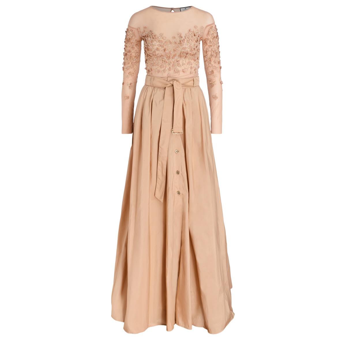 Elisabetta Franchi Dress With Embroidered Body