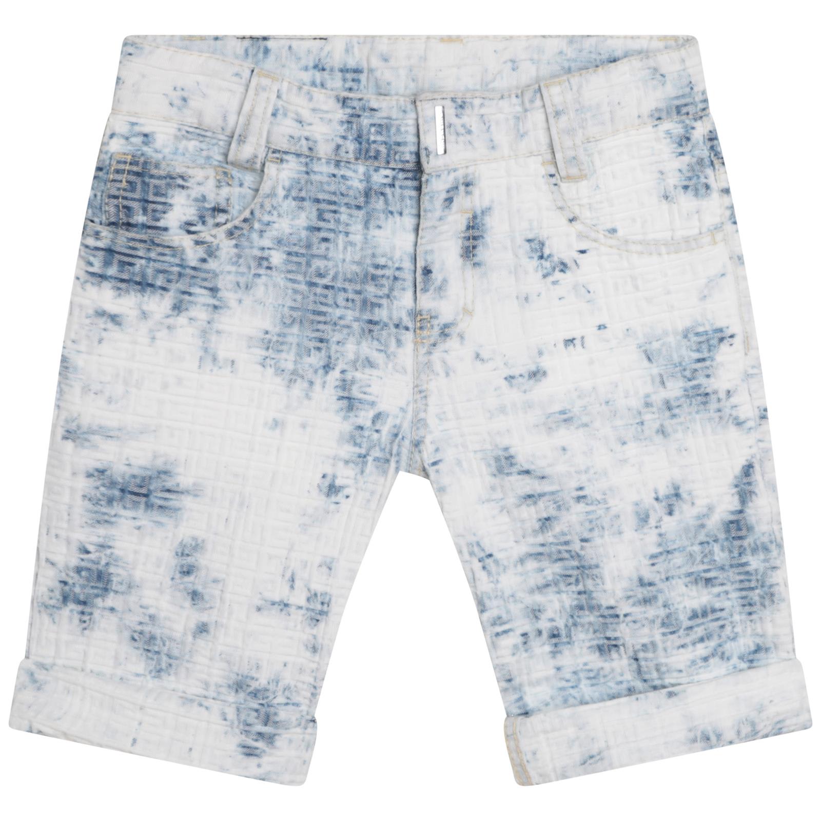 GIVENCHY DENIM SHORTS WITH PRINT