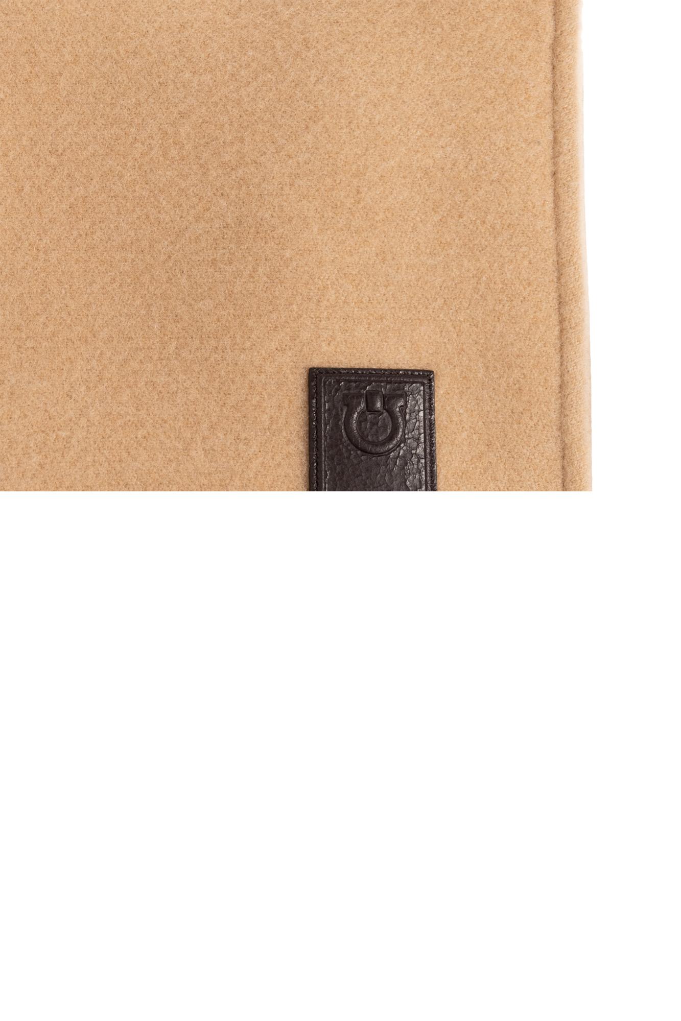 Ferragamo Hooded Scarf In Neutral