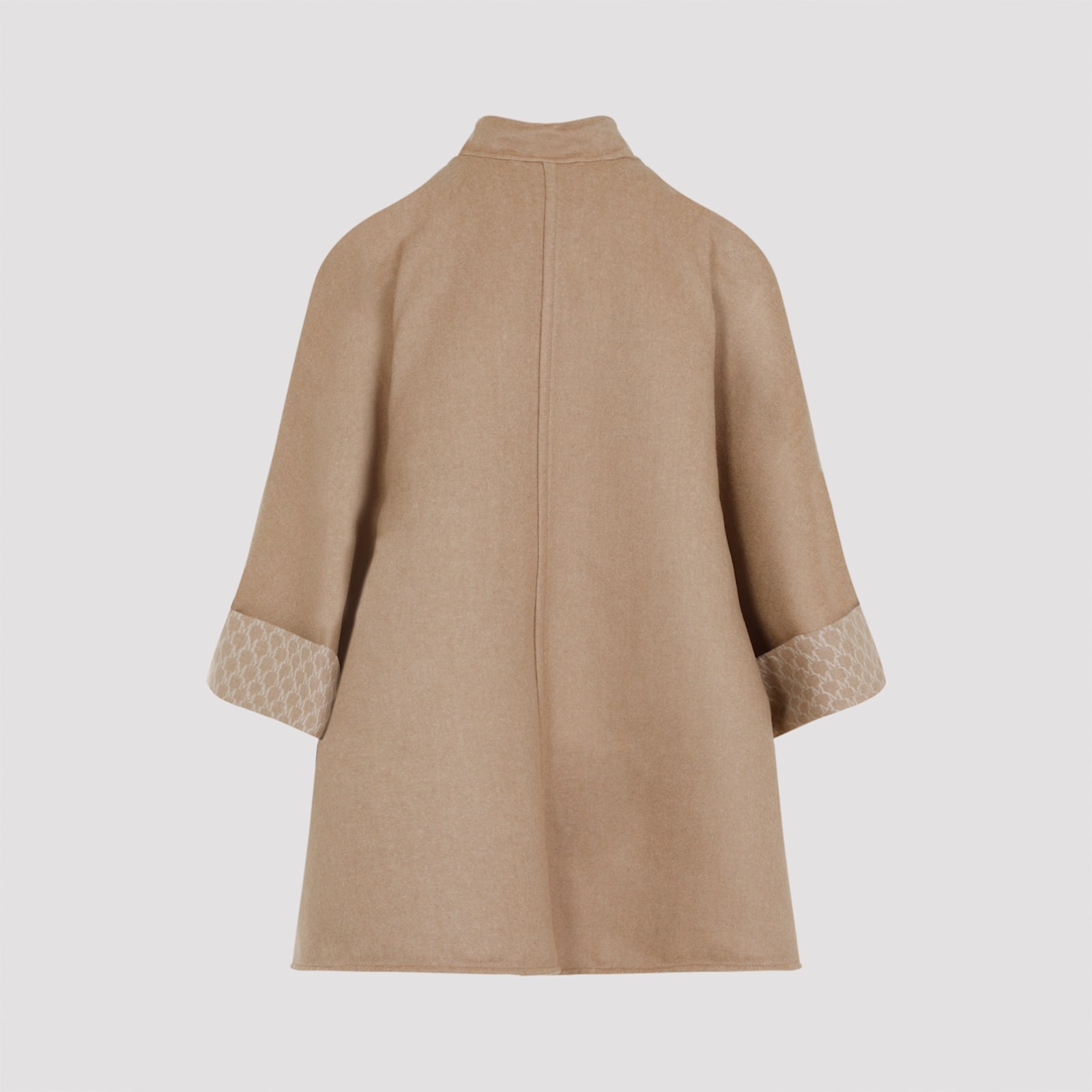 Shop Max Mara Marina Logo Reversible Cape In Cammello