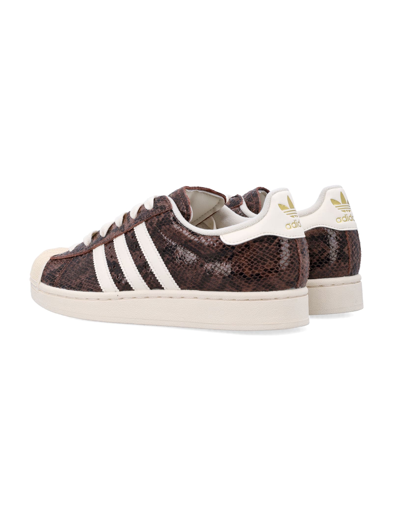 Adidas Originals Adidas Superstar Ii Premium Leather Womans Sneakers In Brown