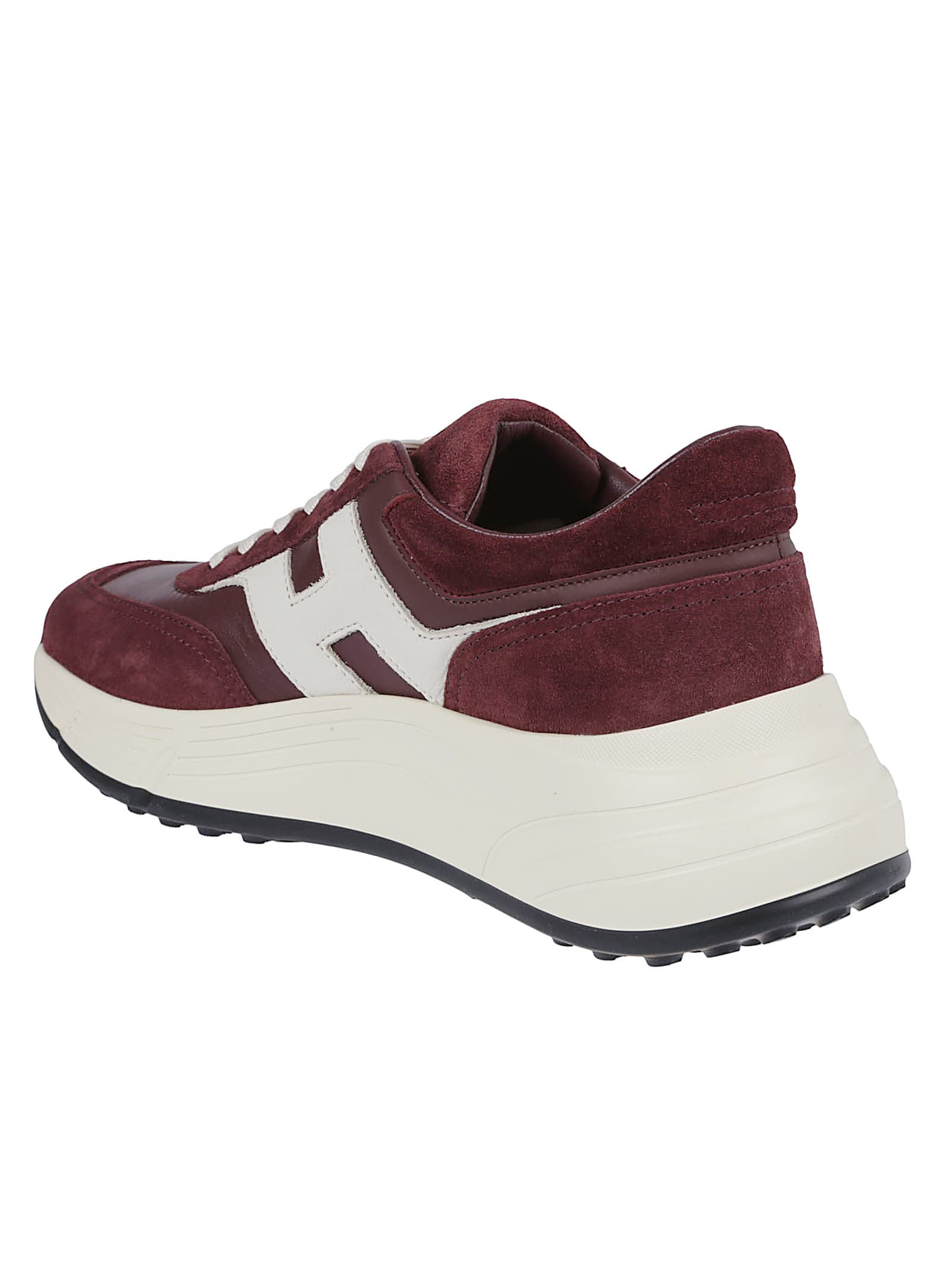 Hogan Suede And Technical Fabric Hyperlight Sneakers In Multi