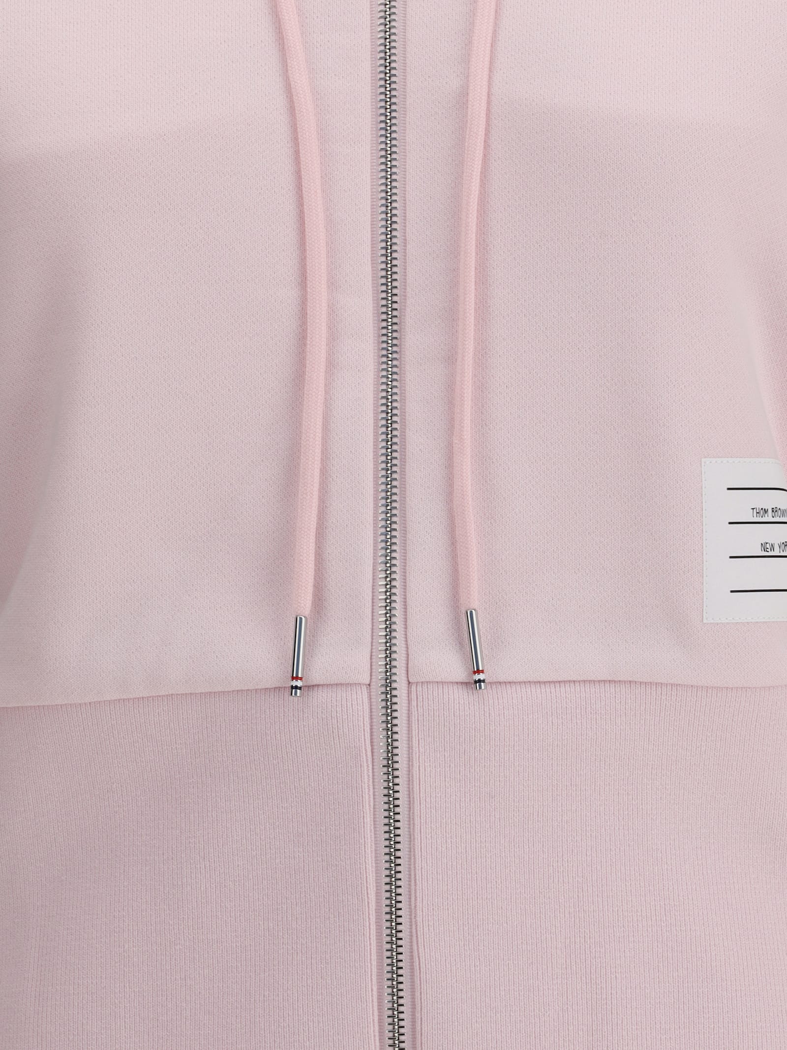 Thom Browne Logoed Hoodie In Pink