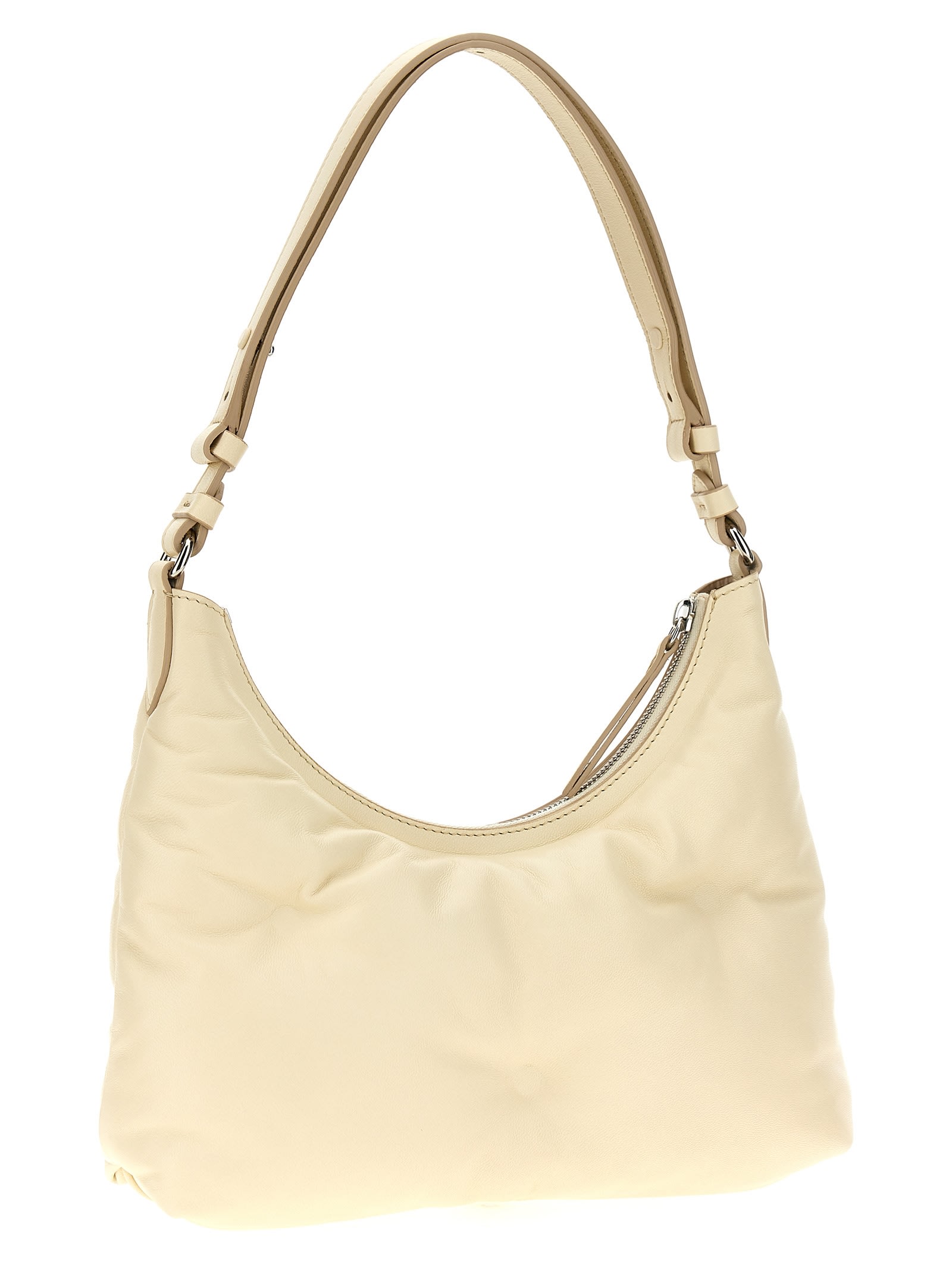 Maison Margiela Glam Slam Hobo Small Shoulder Bag In White
