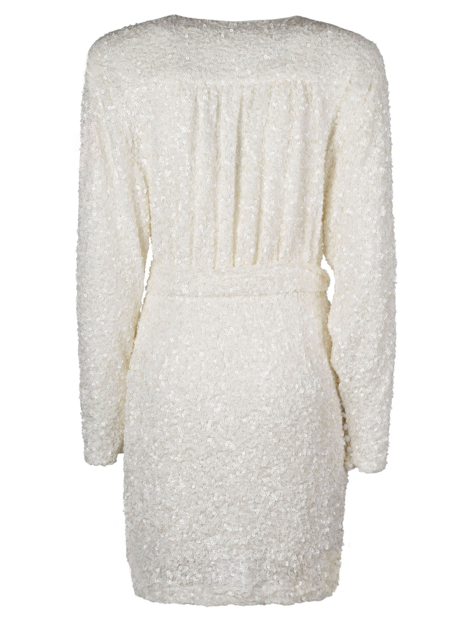 Shop Rotate Birger Christensen Wrap Dress In White