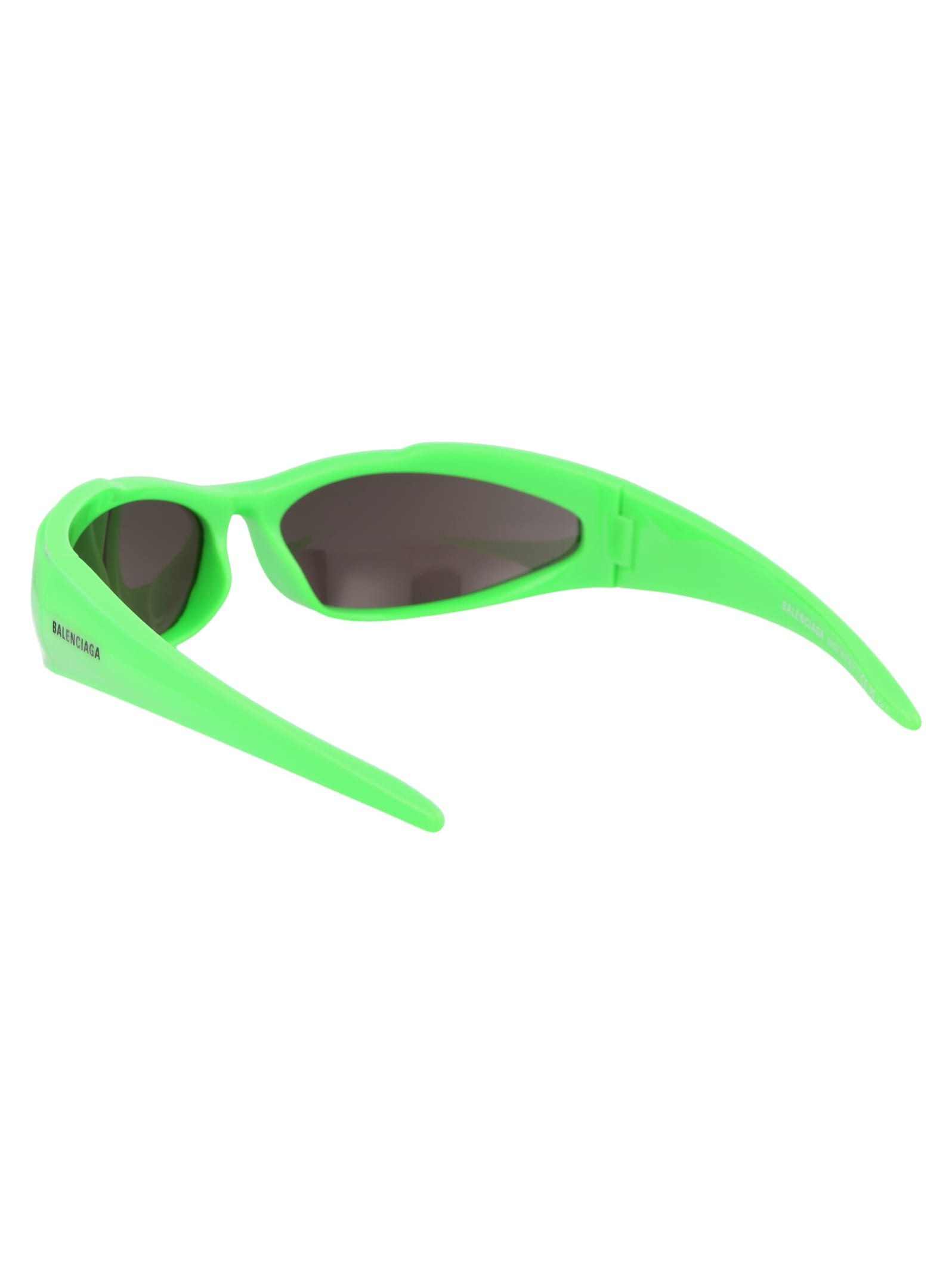 Shop Balenciaga Bb0253s Sunglasses In 005 Green Green Grey