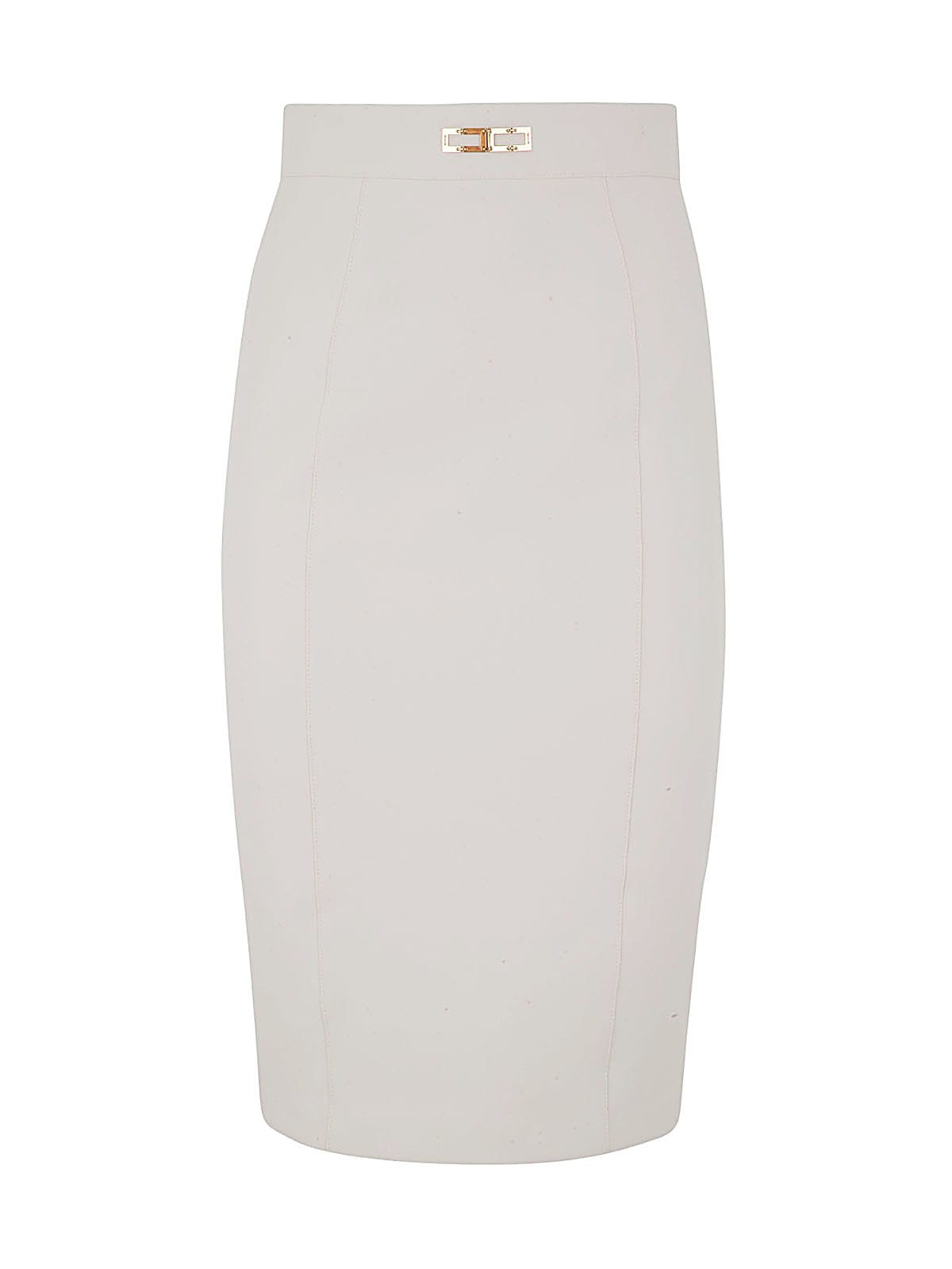 Elisabetta Franchi Longuette Skirt In Butter