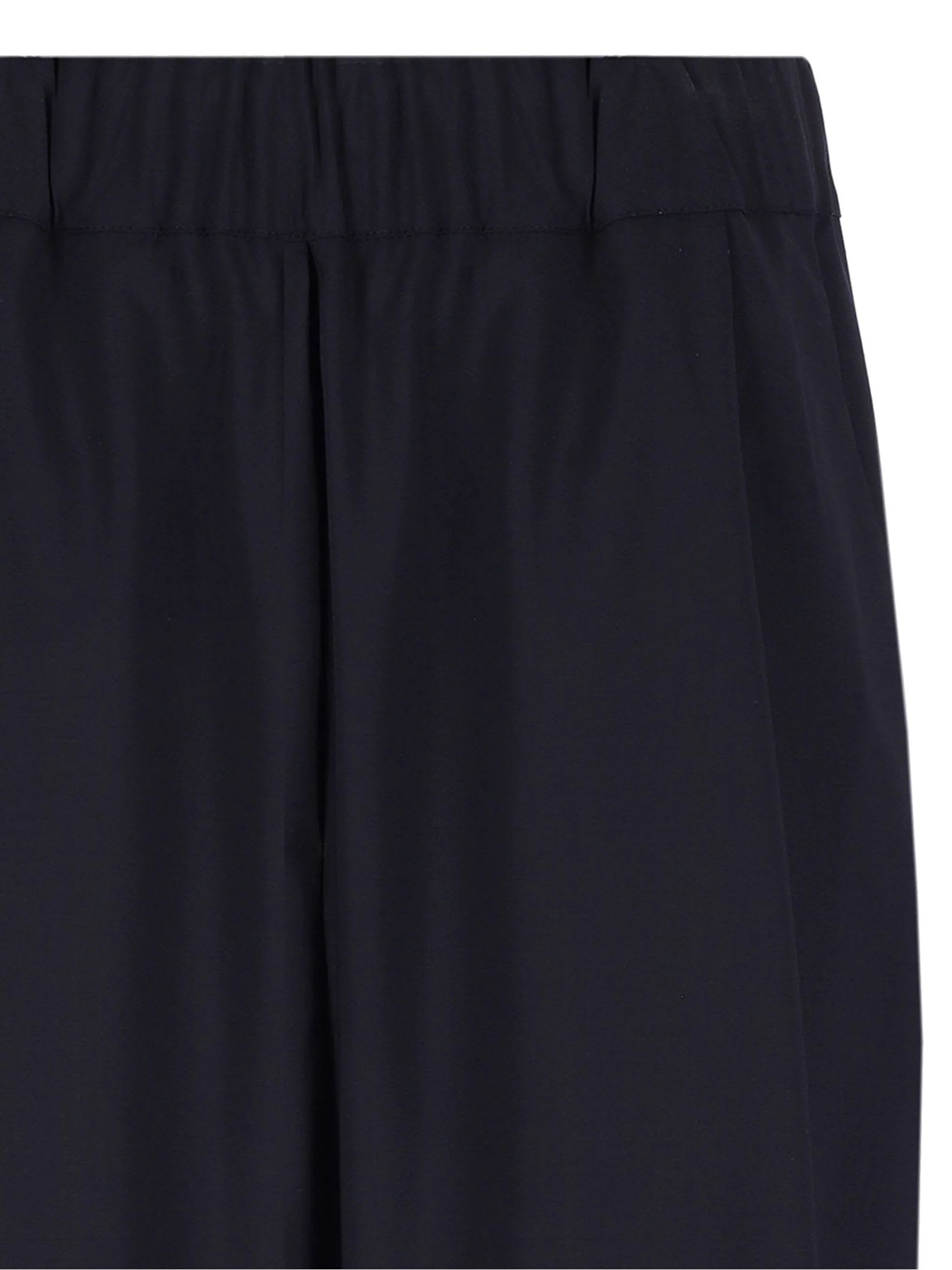 Laneus Light Wool Blend Pants In Blu