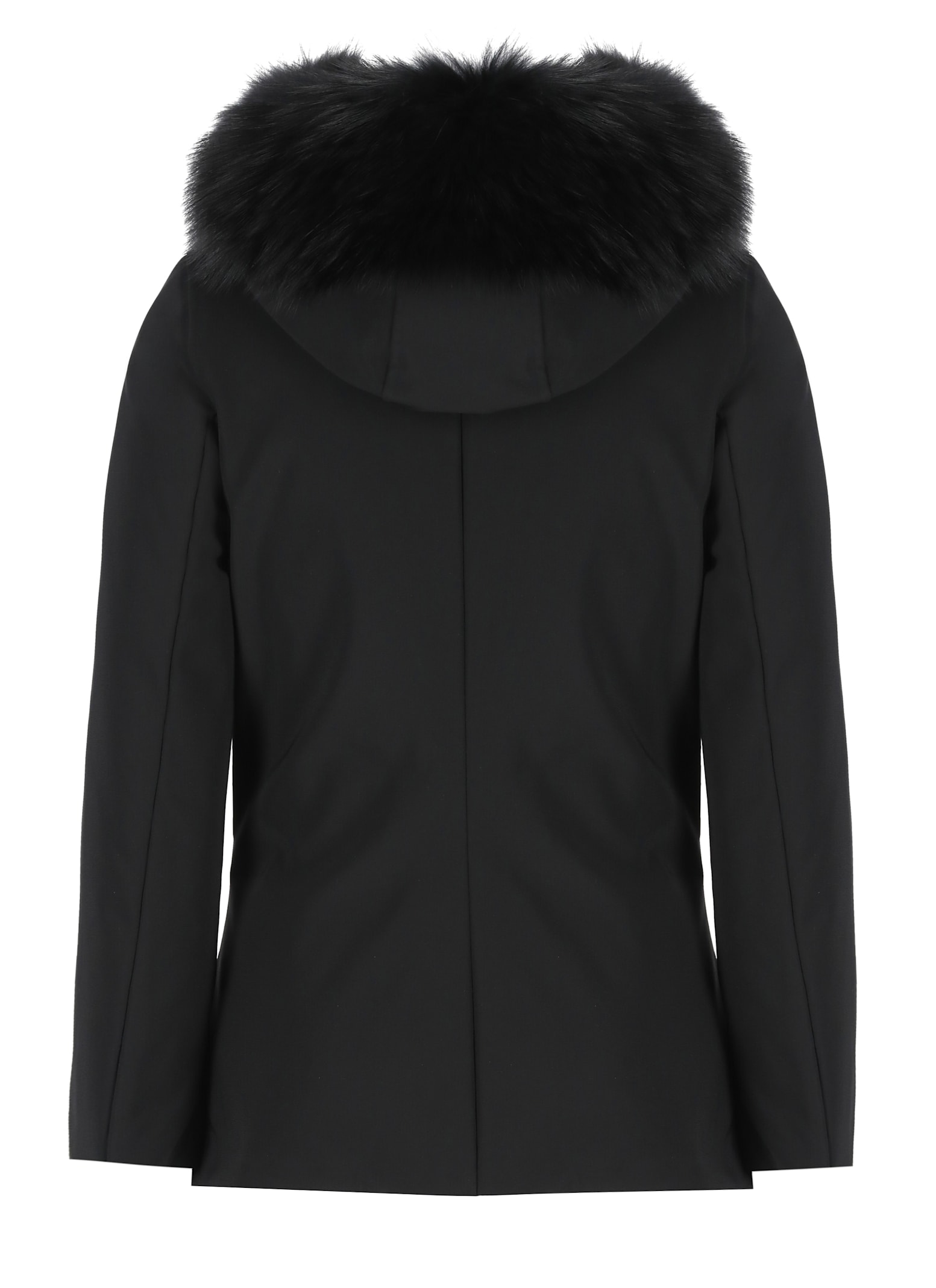 Shop Rrd - Roberto Ricci Design Winter Storm Fur Jacket In Black