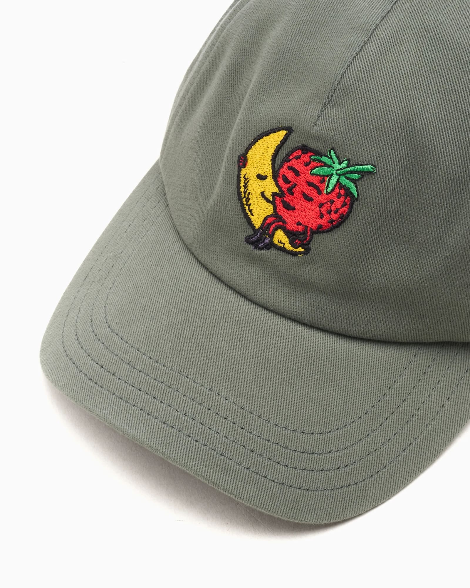 Sky High Farm Moon Strawberry Embroidered Cap In Metallic