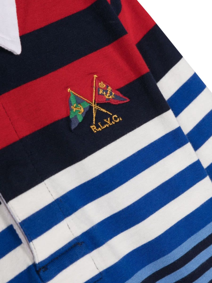 Shop Polo Ralph Lauren Ls Rugby-knit Shirts-rugby In Blue