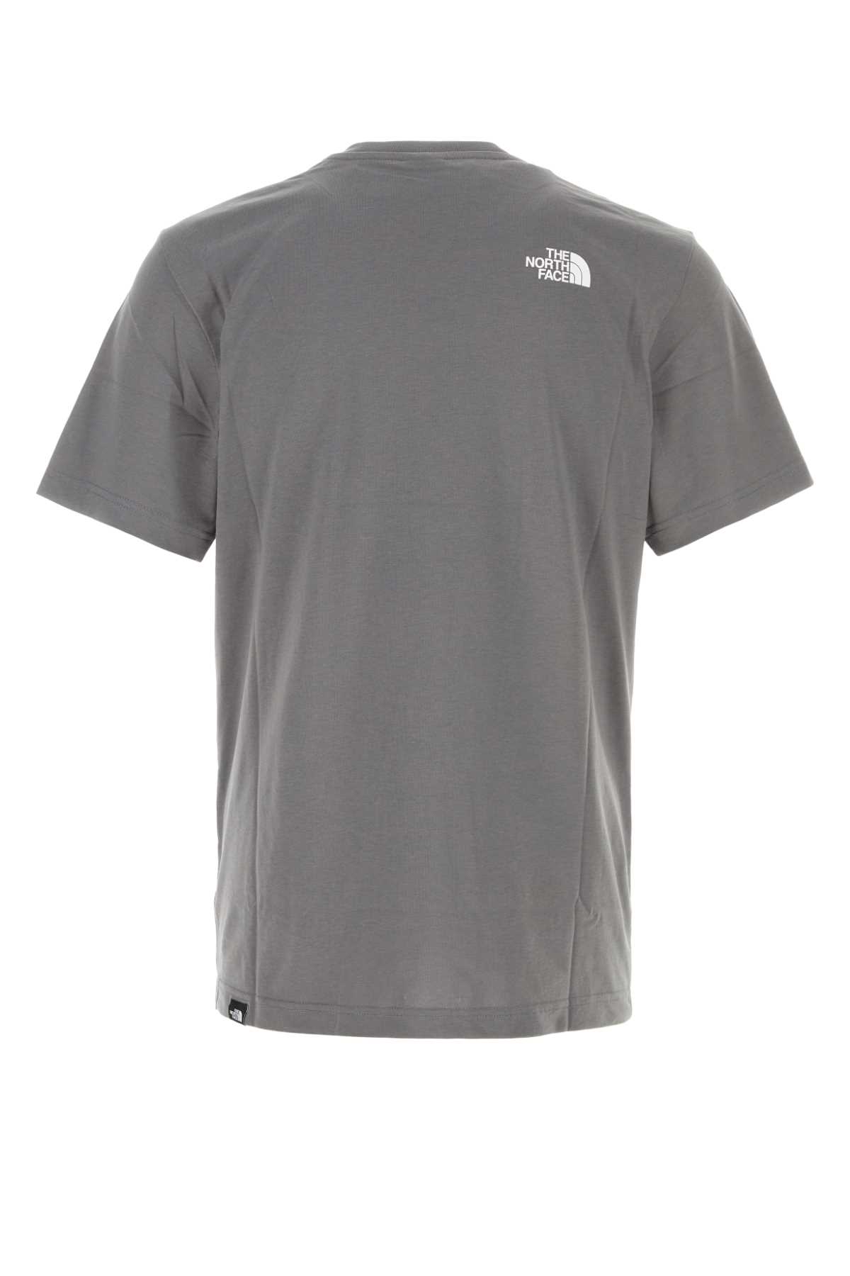 THE NORTH FACE DARK GREY COTTON BLEND T-SHIRT