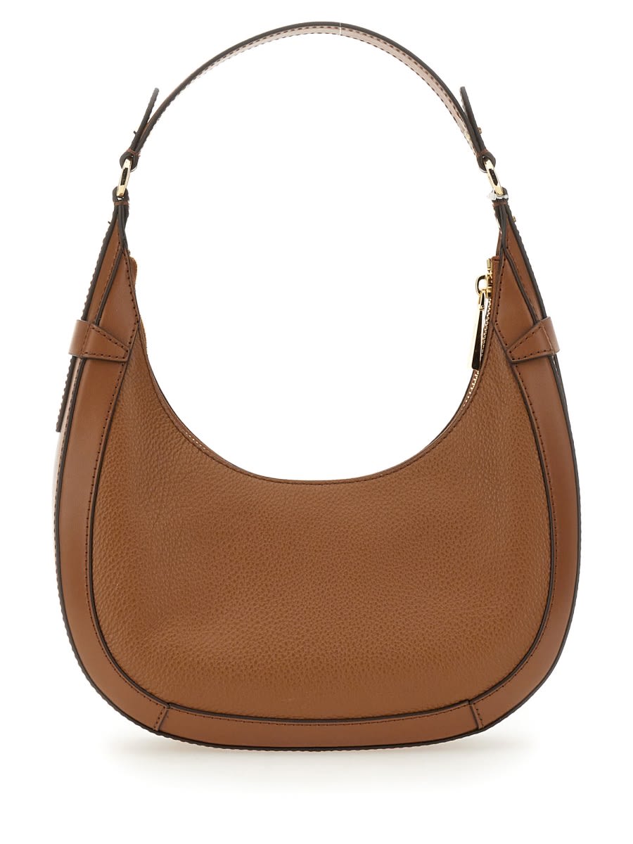 Shop Michael Kors Preston Small Hobo Bag In Luggage