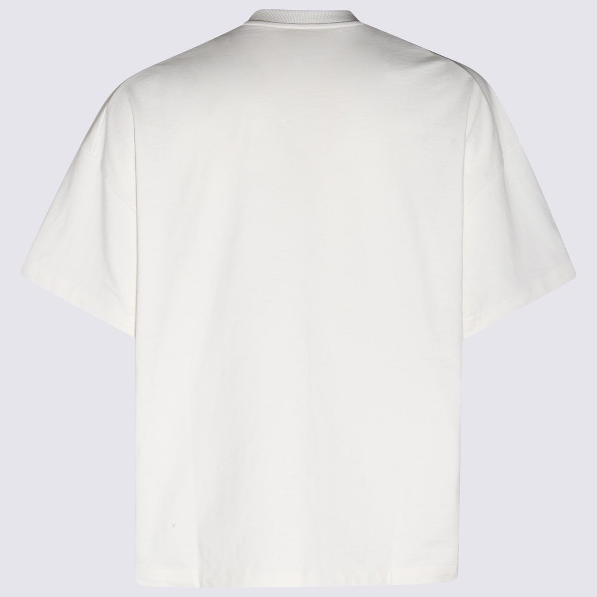 Shop Jil Sander White Cotton T-shirt In Porcelain
