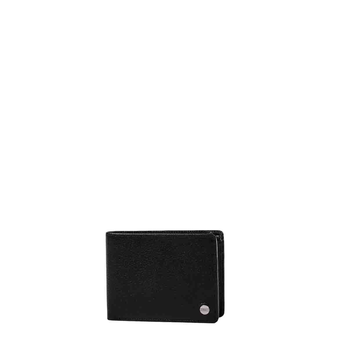 Borbonese Black Leather Wallet