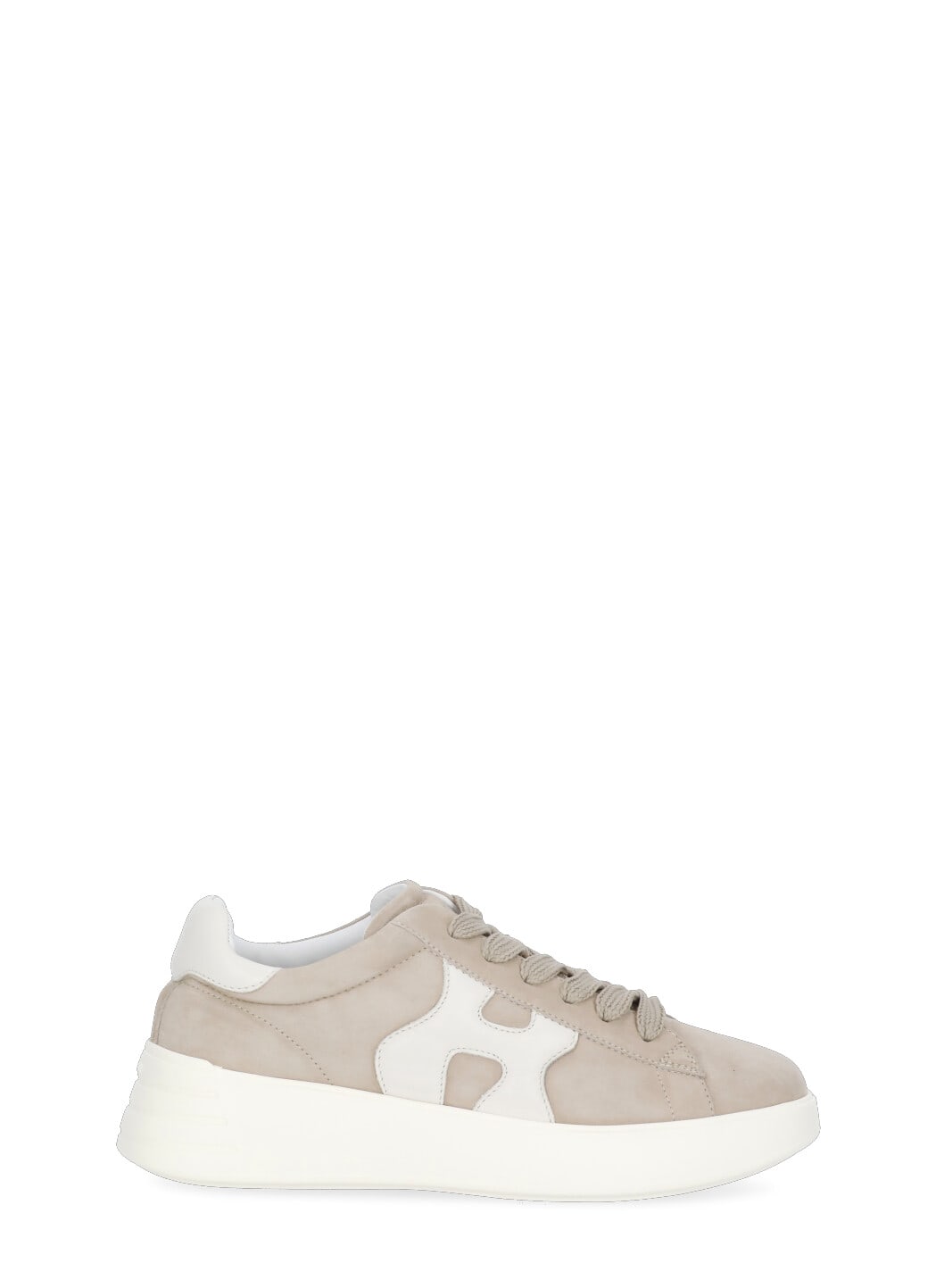 Hogan Rebel Suede High-top Trainers In Naturale