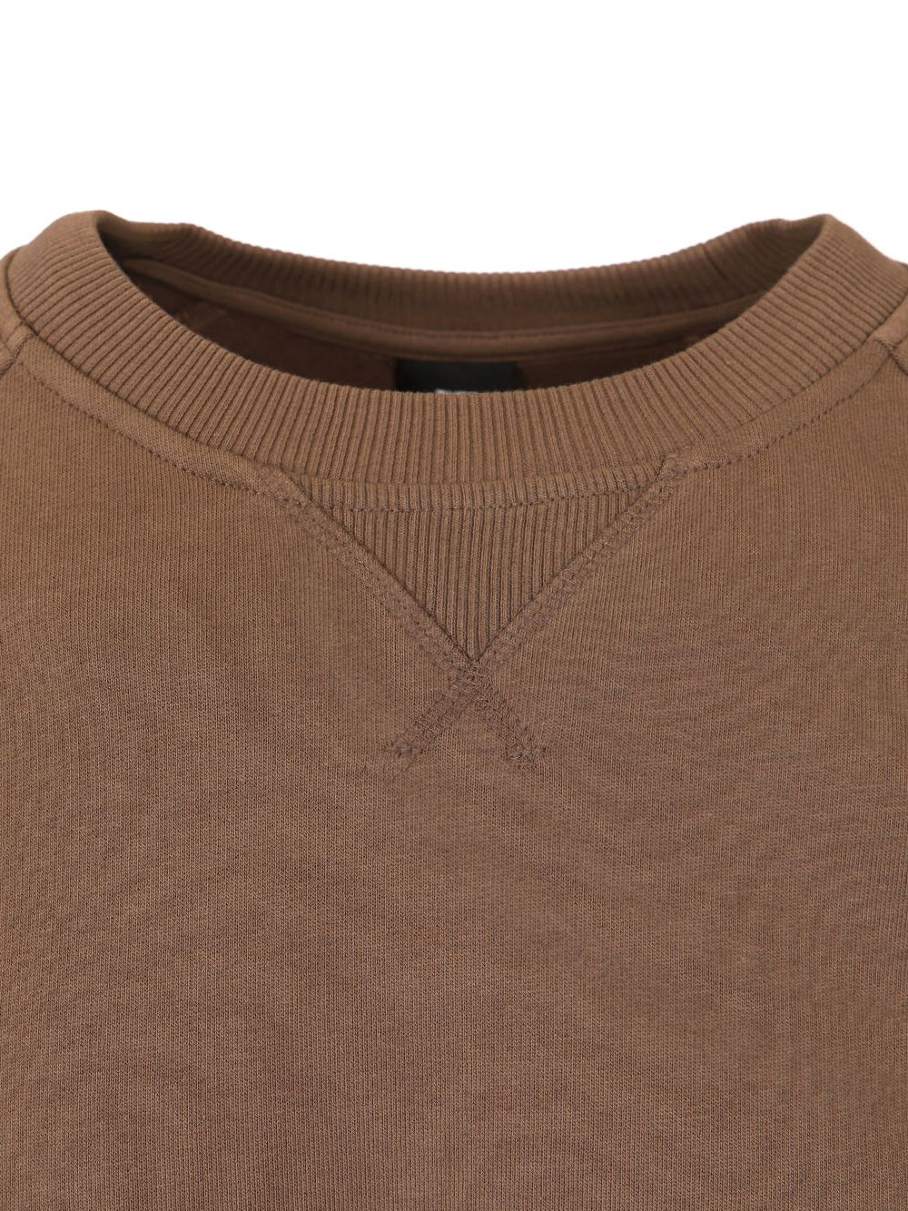 Shop The North Face Crewneck Cotton Sweatshirt In Brown