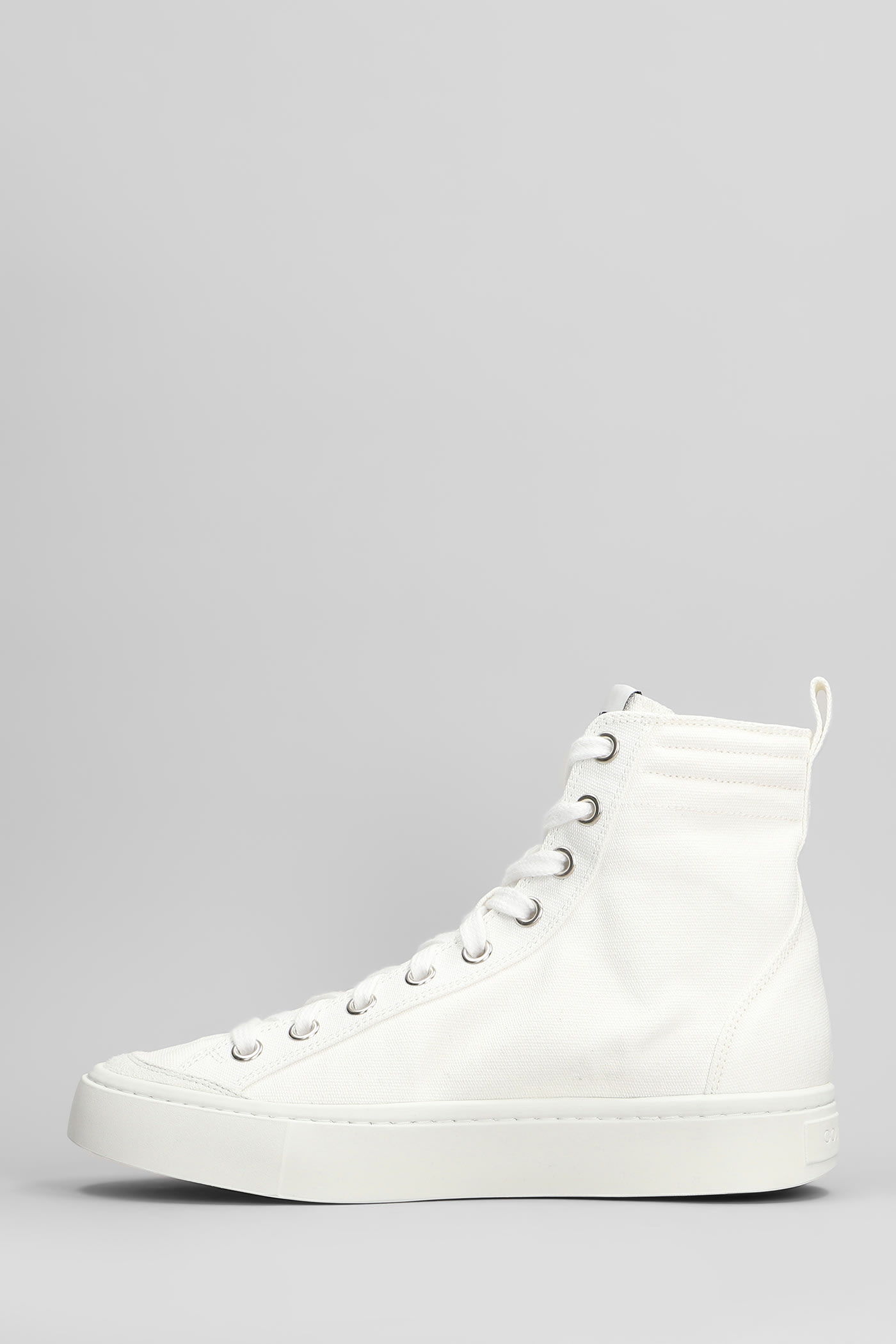 Courrèges Bitume High Sneakers In White