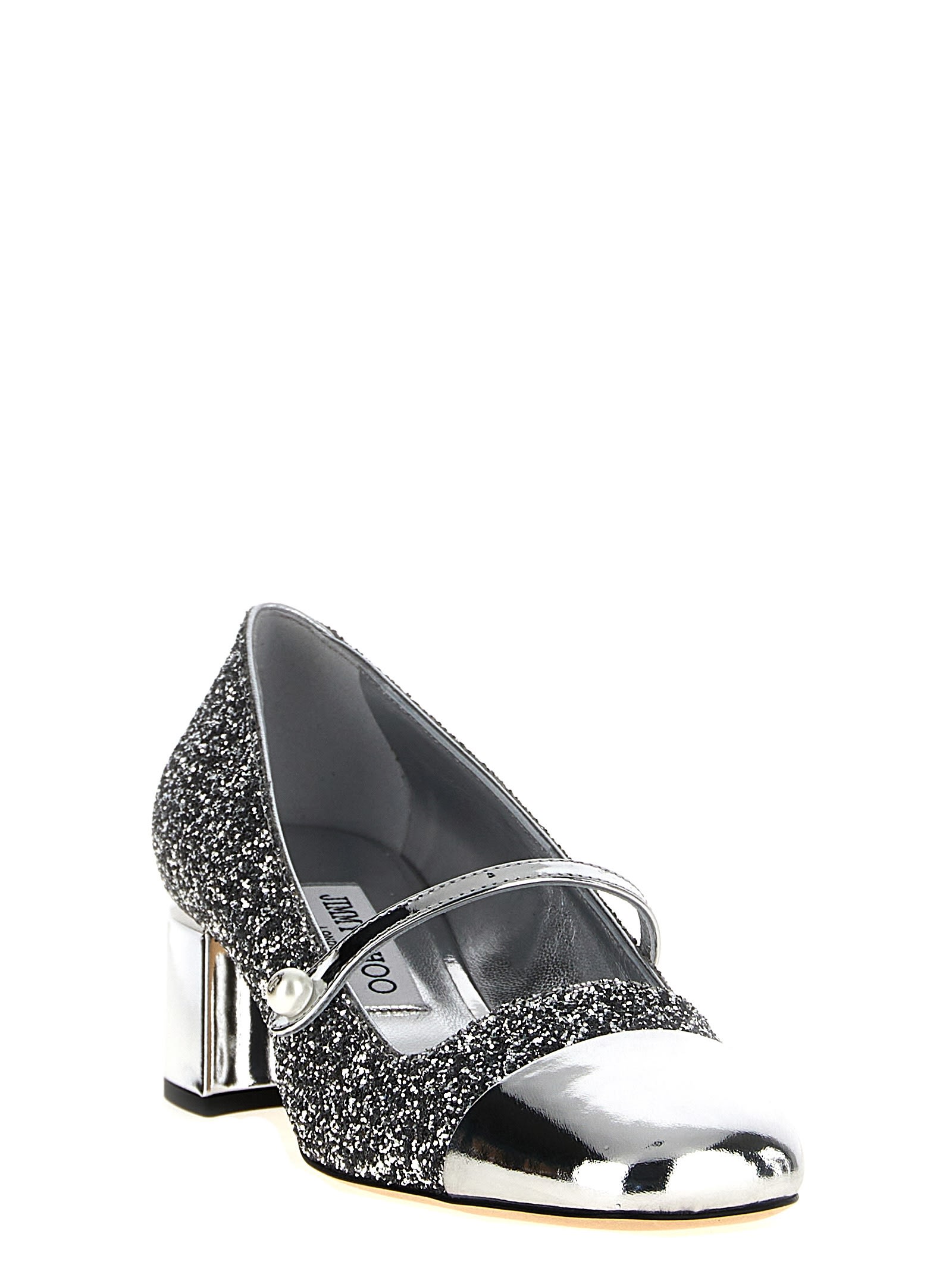 Shop Jimmy Choo Elisa Pumps In Silver